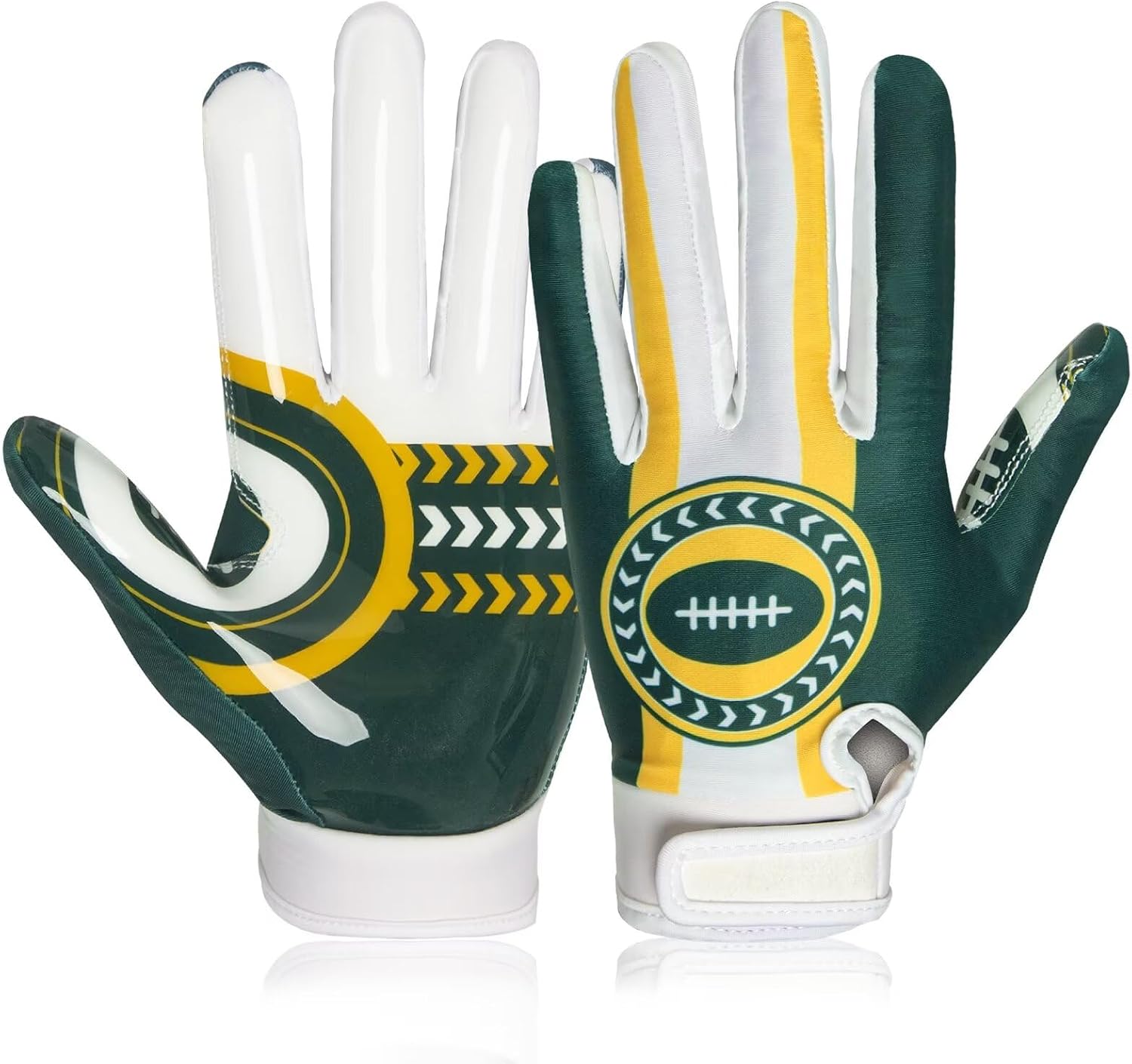 RIGWARL Football Gloves Adult Men, Youth Kids Football Gloves with Super Sticky Grip, Receiver Glove Best Gift for Adult Youth Kids Boys 8-12