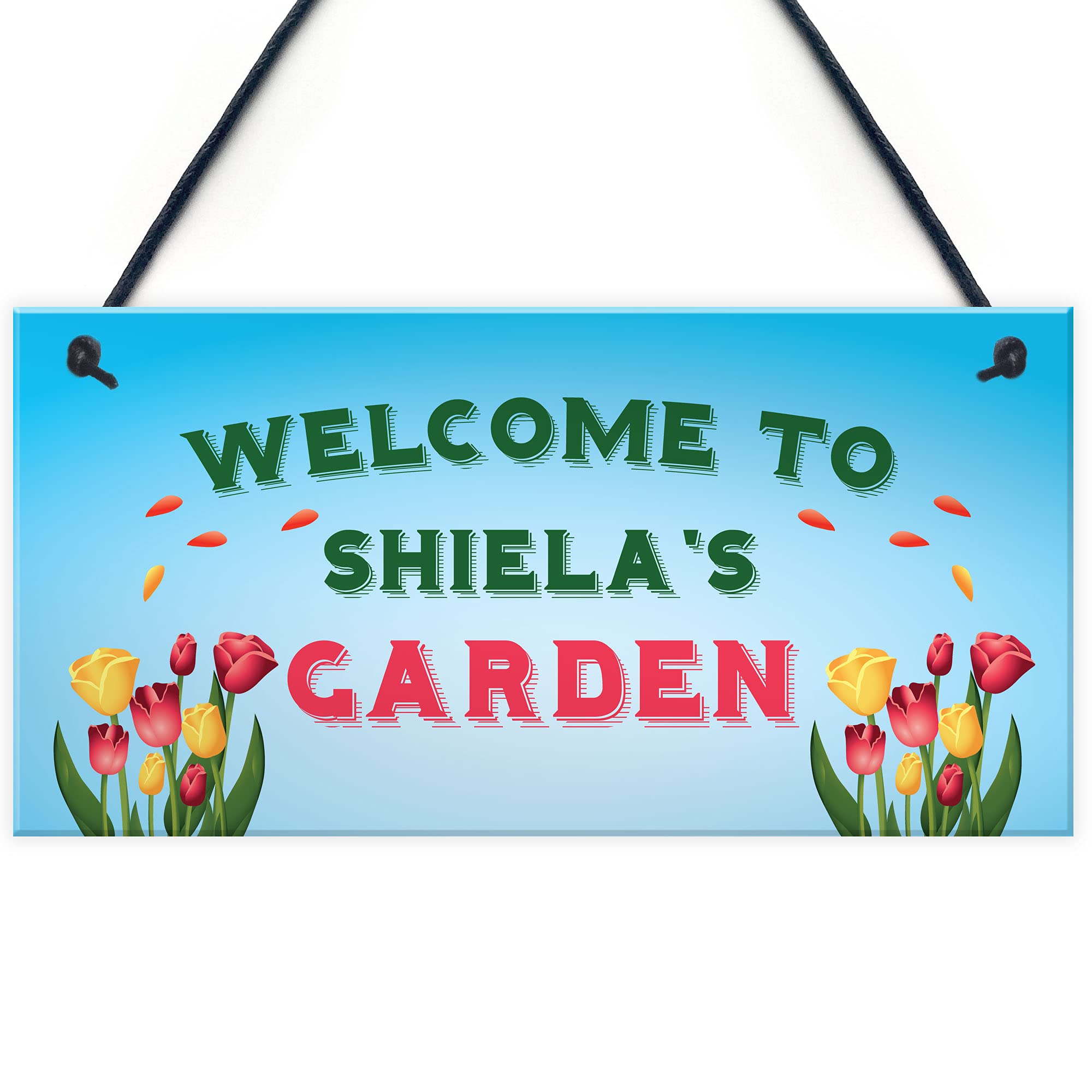 Red Ocean Novelty Garden Personalised Sign Garden Shed Plaque Home Decor Gift For Her
