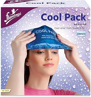 Flamingo Reusable Cool Pack for Injuries and Pain Relief | Cool Pack for Shoulders,Knee,Back,Swelling, & Soreness | Ideal for Sprains, Strains, Muscle Pain | Size - Regular |