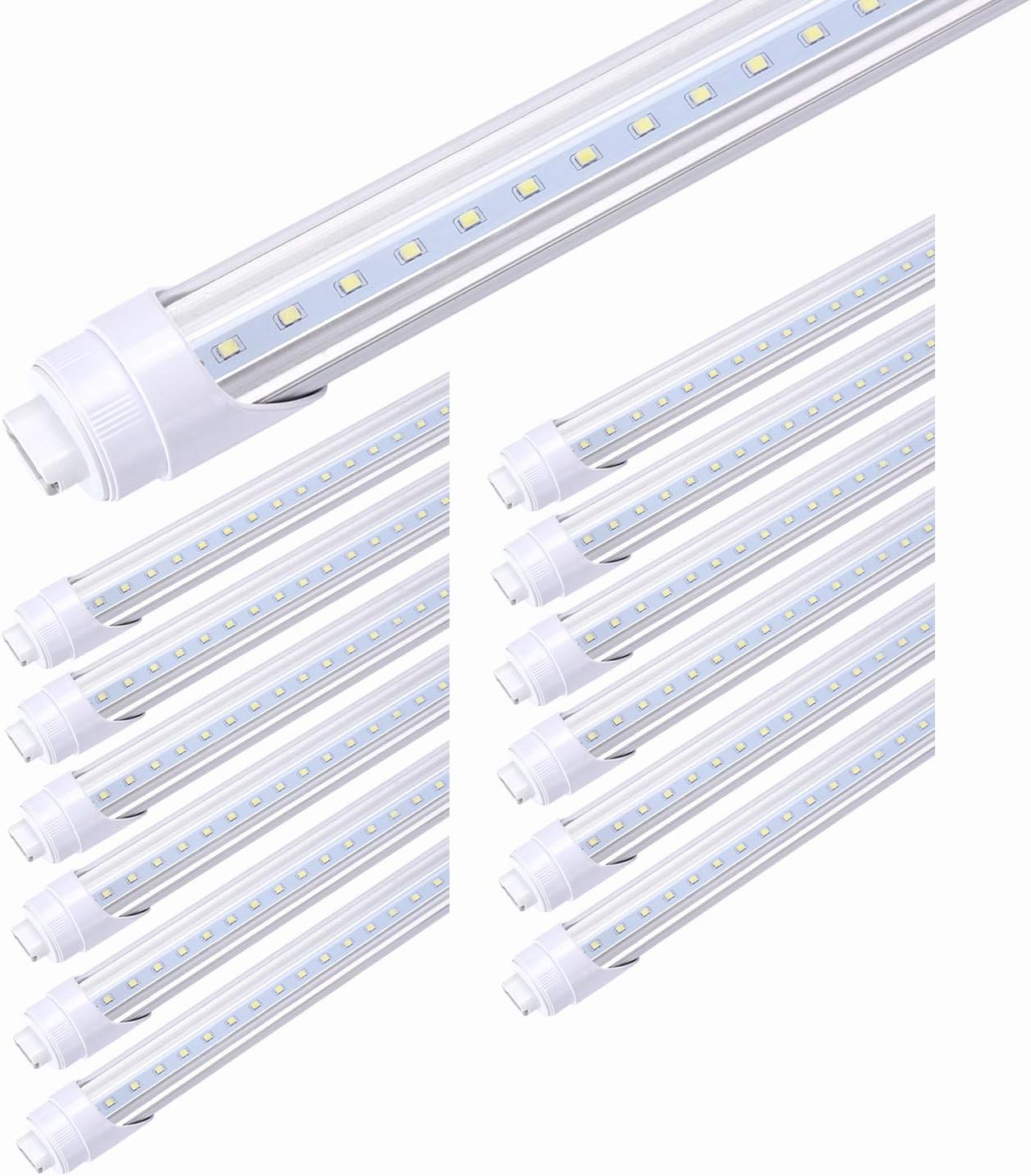 TRLIFE R17D 8 FT LED Bulbs, 45W 6000K Cold White R17D Rotatable Base 8 ...