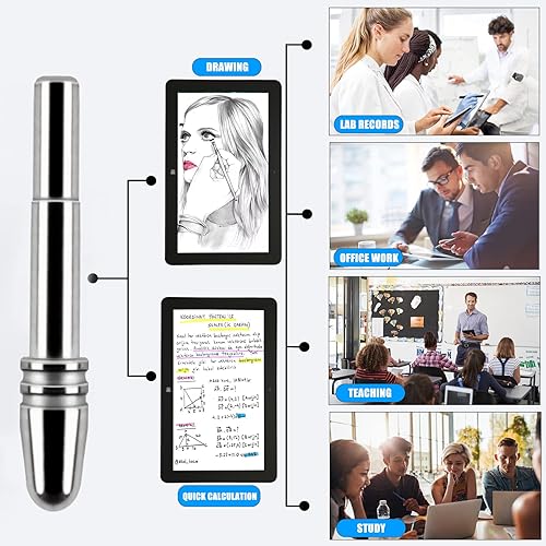 Miniatura 4 de Puntas finas de aleación de titanio no desgastadas compatibles con lápiz óptico Dell PN556W Stylus Active PN556W, puntas de repuesto para lápiz