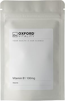 Vitamin B1 Tablets | 100mg Thiamine Supplement for Energy, Metabolism & Nervous System Health | Oxford Vitality