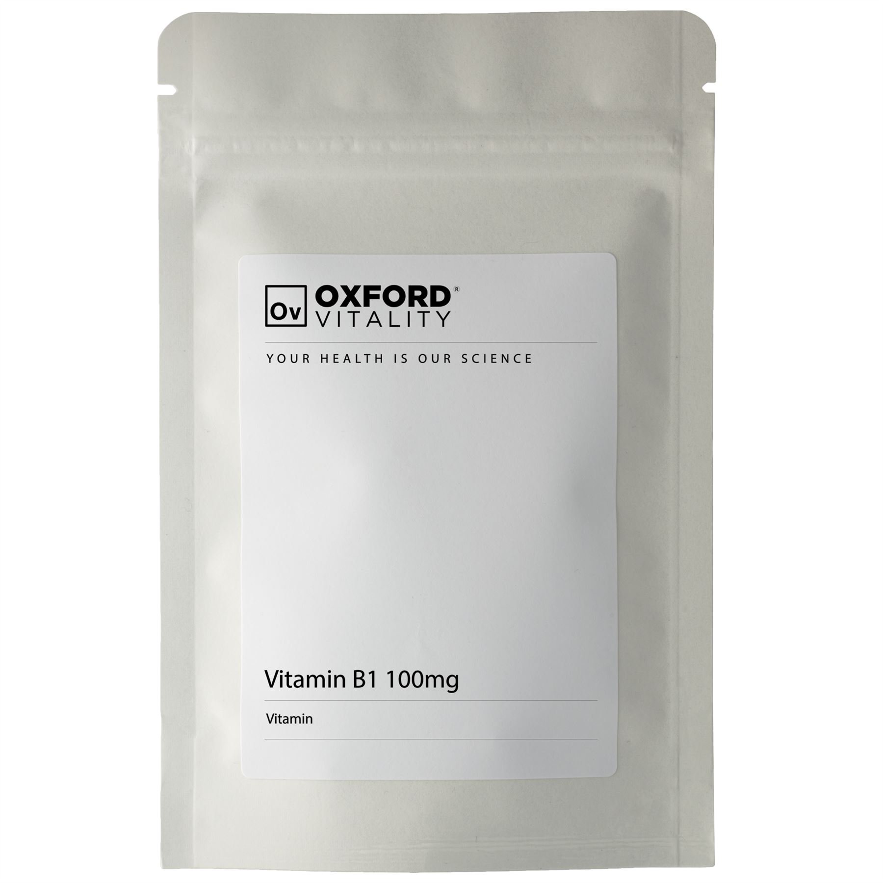 Vitamin B1 Tablets | 100mg Thiamine Supplement for Energy, Metabolism & Nervous System Health | Oxford Vitality