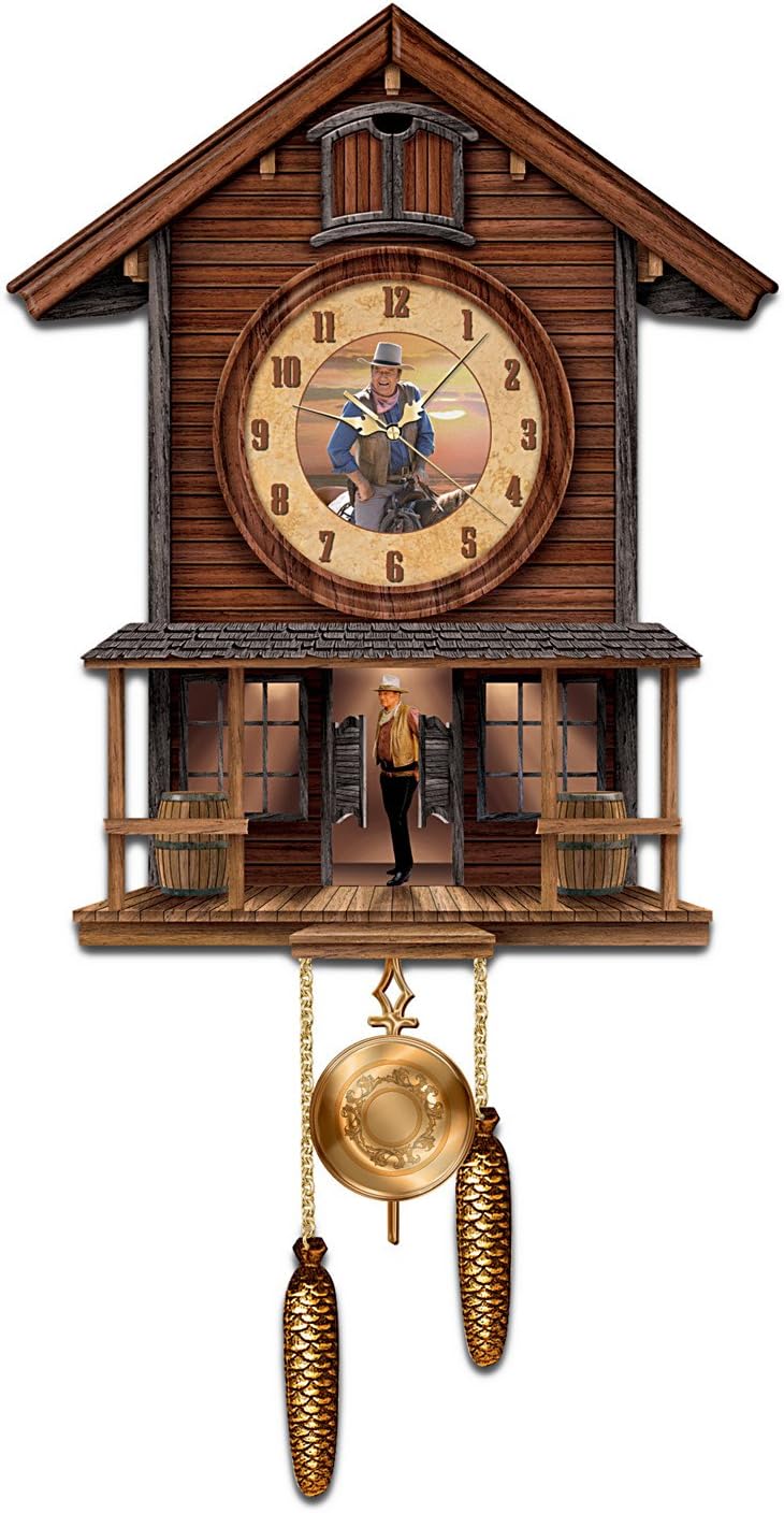 John Wayne American Icon Cuckoo Clock