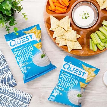 Quest Nutrition Protein Tortilla Chips (8x32g) Ranch - Functional Food - Protein Snacks