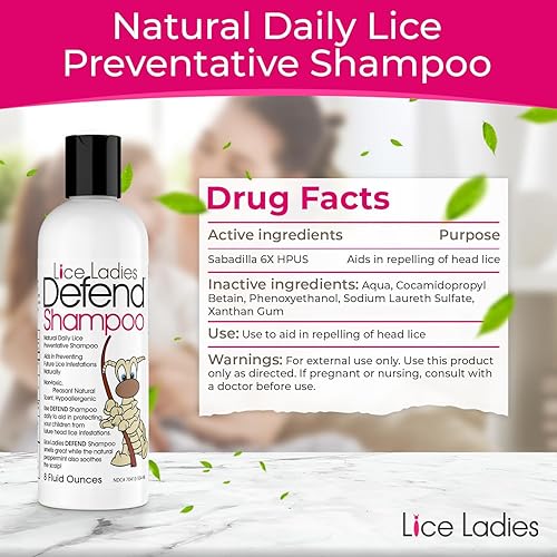 Miniatura 3 de Defend Shampoo - Daily Treatment, Non-Toxic, Homeopathic, Natural, Hypoallergenic - 8 Fl Oz Bottle