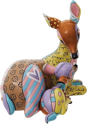 Miniatura 5 de Enesco Disney by Romero Britto Bambi and Mother - Figura de 5.7 pulgadas, multicolor