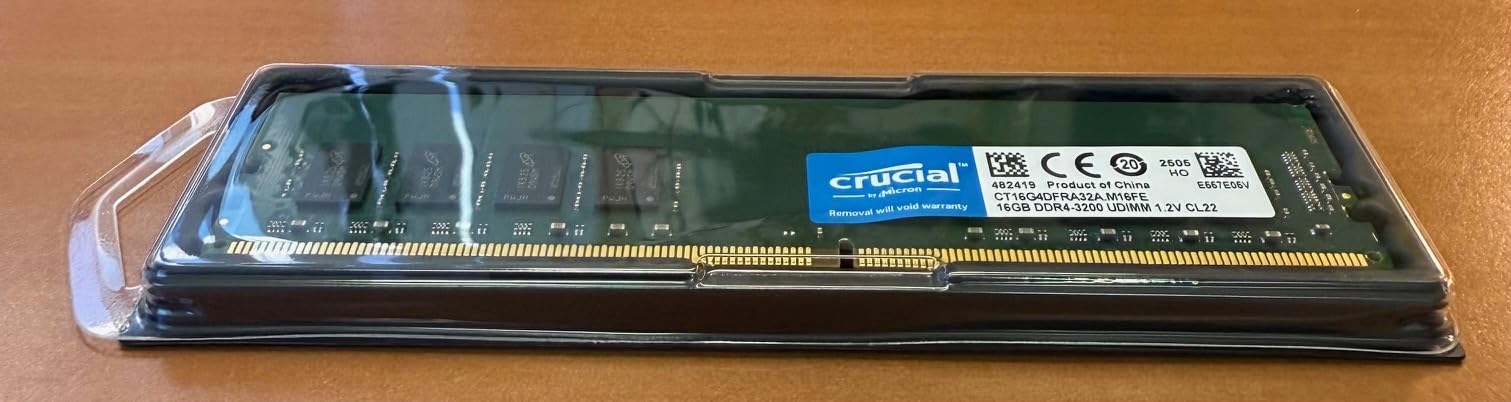 Crucial RAM 16GB DDR4 3200MHz CL22 (2933MHz oder 2666MHz) Desktop Arbeitsspeicher CT16G4DFRA32A