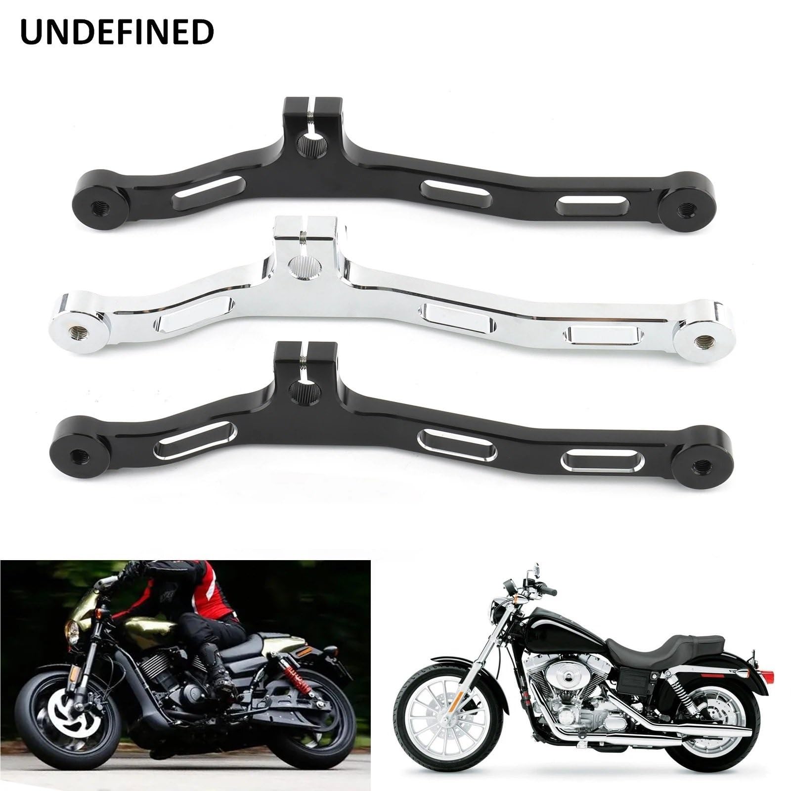 ASHCOUZ Pedale del cambio Leva del Cambio Pieghevole per Leva cambio Para punta e tallone in alluminio per comandi centrali per, adatta per Dyna Fat Street Bob Low Rider Super Wide Glide(Black)