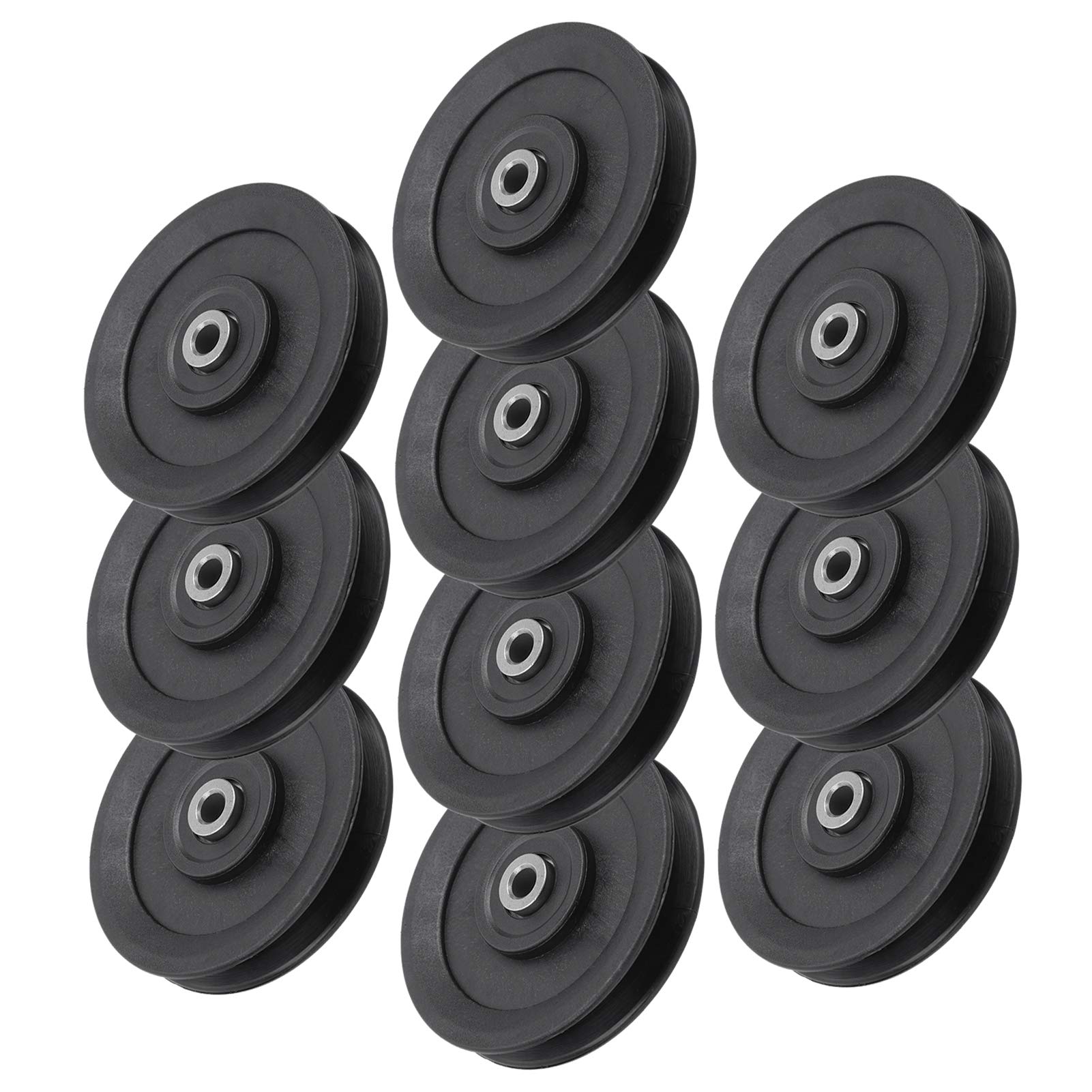 Poleas de Rodamientos de Nailon para Fitness, Accesorios Gimnasio en Casa para Entrenamiento Fuerza, 10 Uds., 115mm