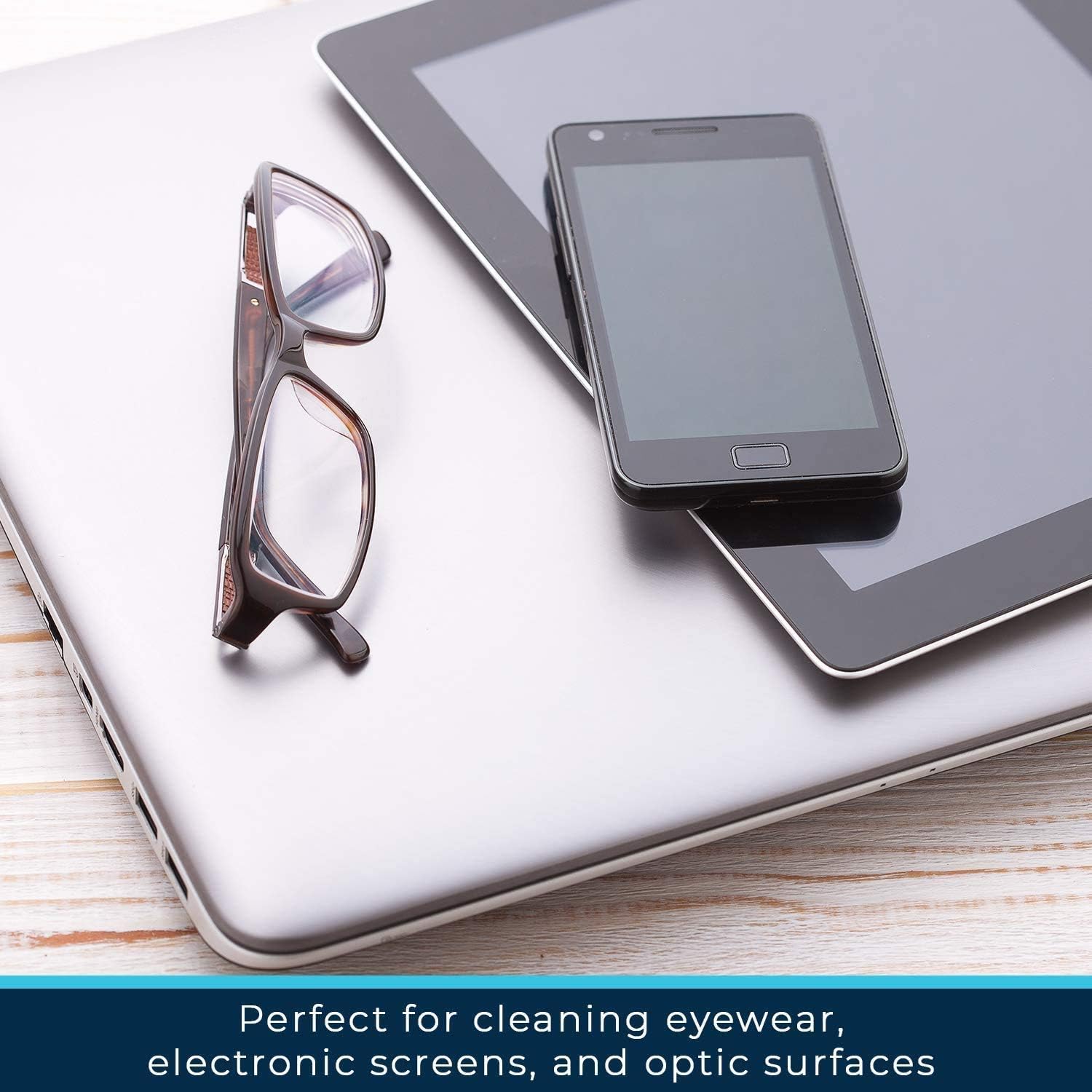 ULTRA CLARITY Eyeglass Lens Cleaning Spray Value Pack, 1 oz Spray, 6 oz Refill, & Microfiber Cloth, Glasses, Phone & Electronic Screens, Ideal Even on Coated Surfaces, Safe Professional Grade Formula : Health & Household
