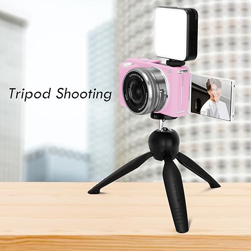 Miniatura 8 de Rieibi ZVE10 Caso, Funda Protectora De Silicona Suave Para Sony ZV-E10 ZVE10 Cámara, Cubierta De Goma Ligera Para Sony Alpha ZVE10 - Rosa