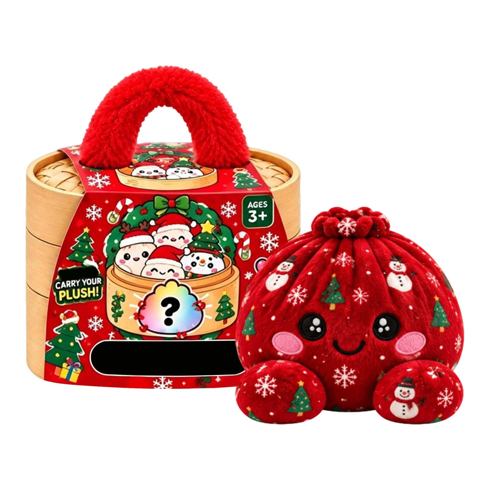 Dumpling Plush Pillow Anxiety Stress Relief for Adults 13cm