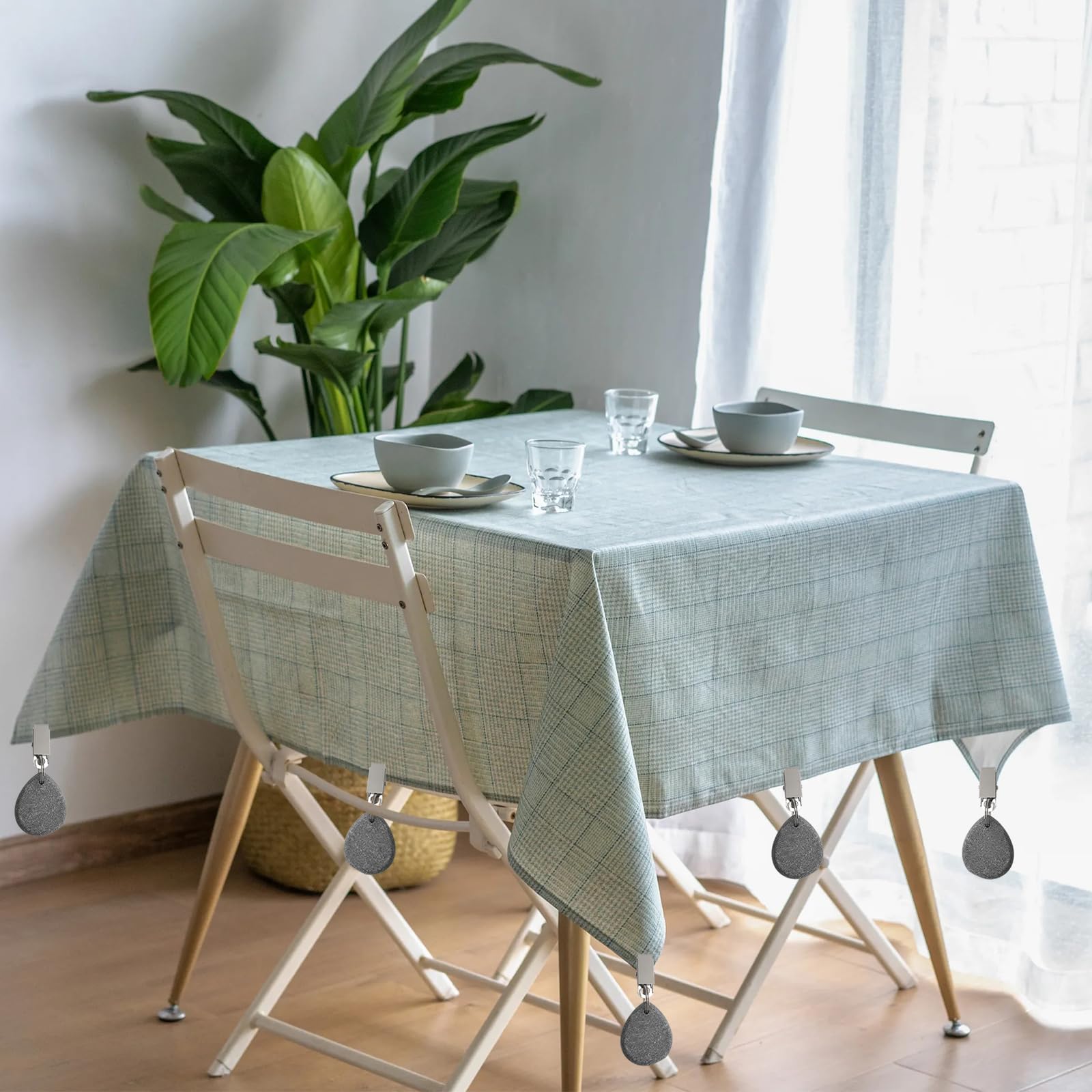 Poids Pour Nappe D’extérieur – Lot De 10 En Marbre Avec Pince, Anti-vent Pour Pique-nique, Mariage