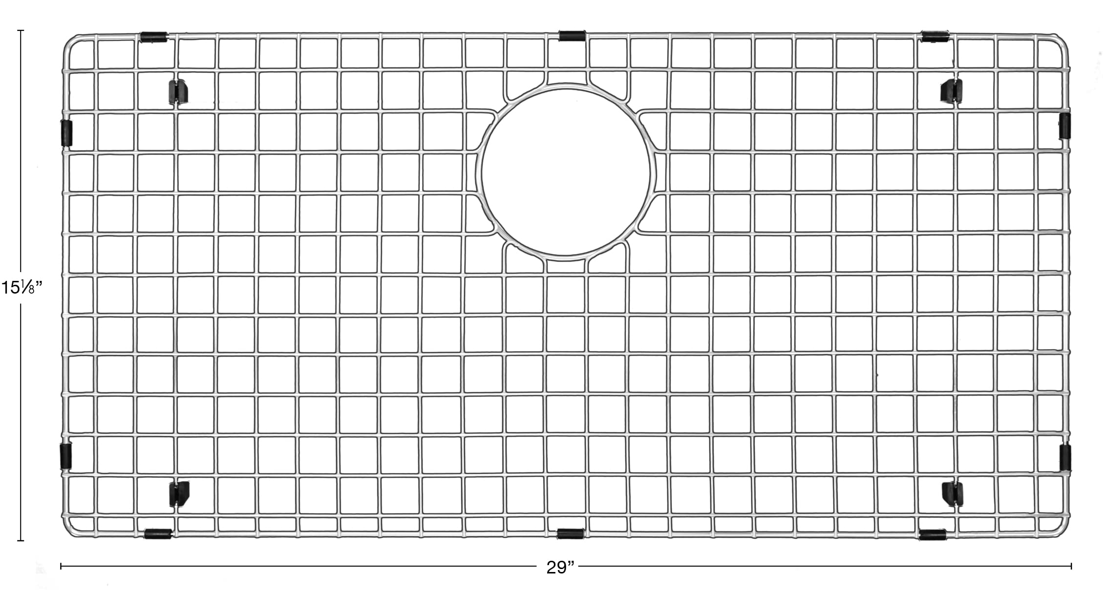 Karran GR6001 Stainless Steel Bottom Grid 29" x 151/8" Fits QA740