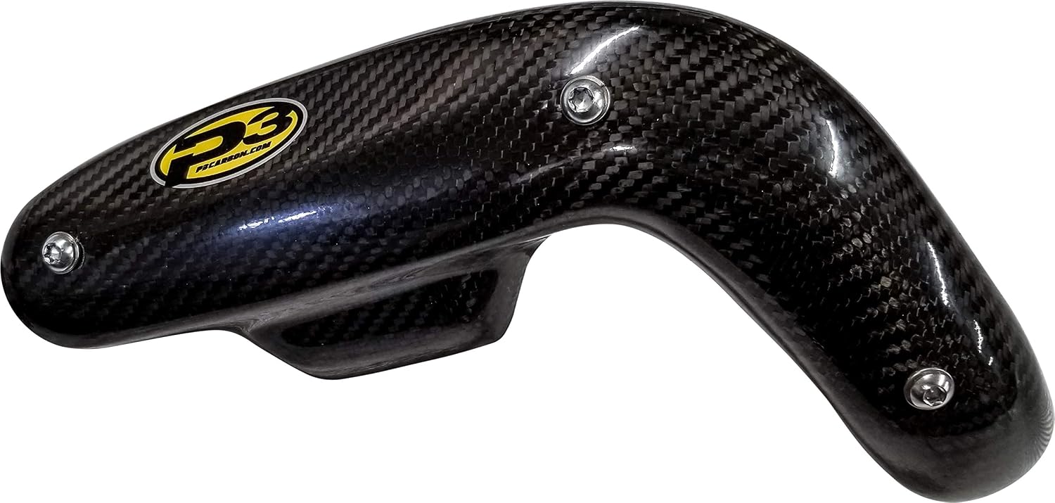 P3 Carbon Fiber Heat Shield for 2019-2020 Kawasaki KX450F with stock header 206074