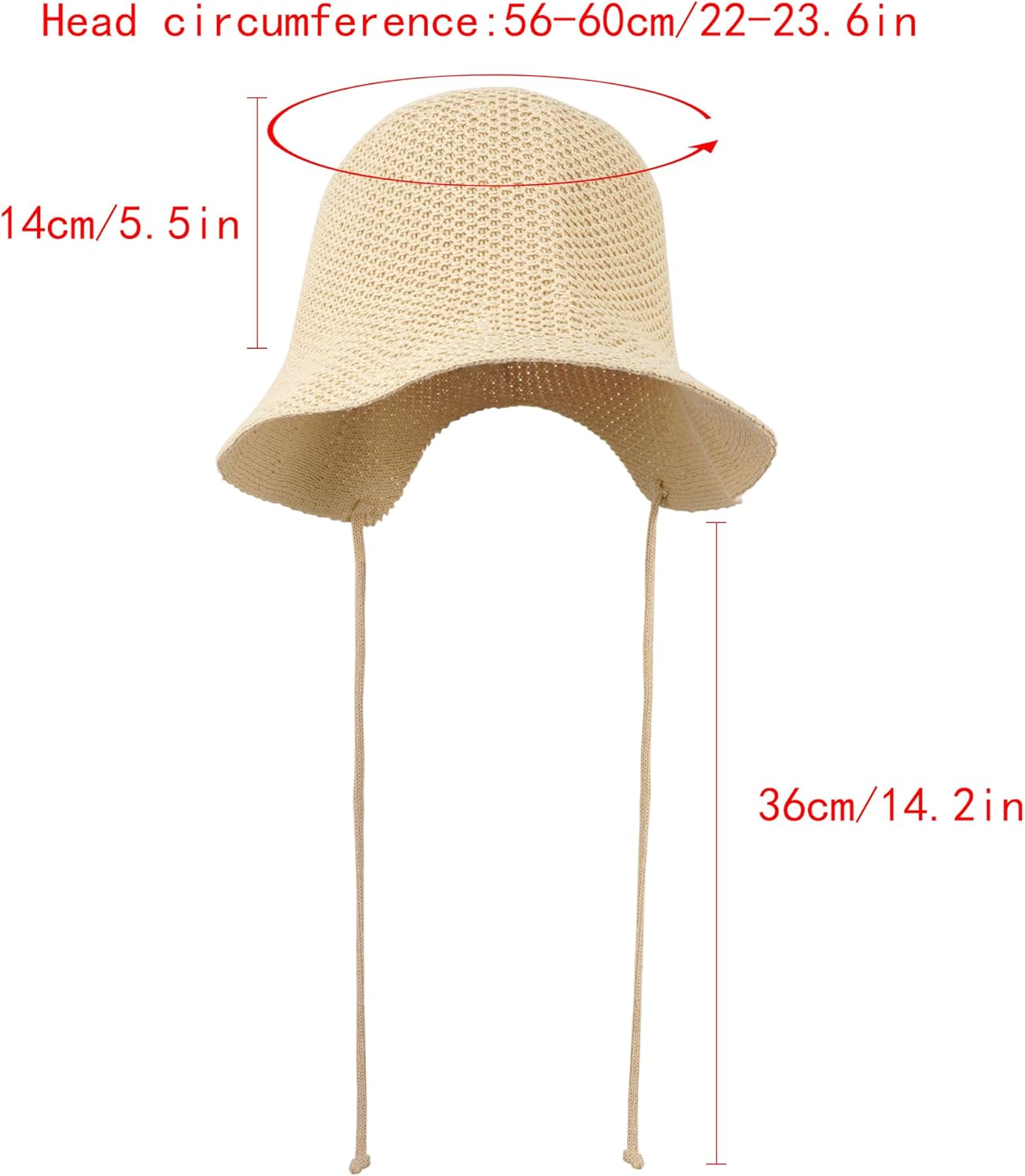 Felite Fnn Wide Brim Sun UV Protection Straw Woven Sunhat Sun Hat Fisherman's Hat - Image 6