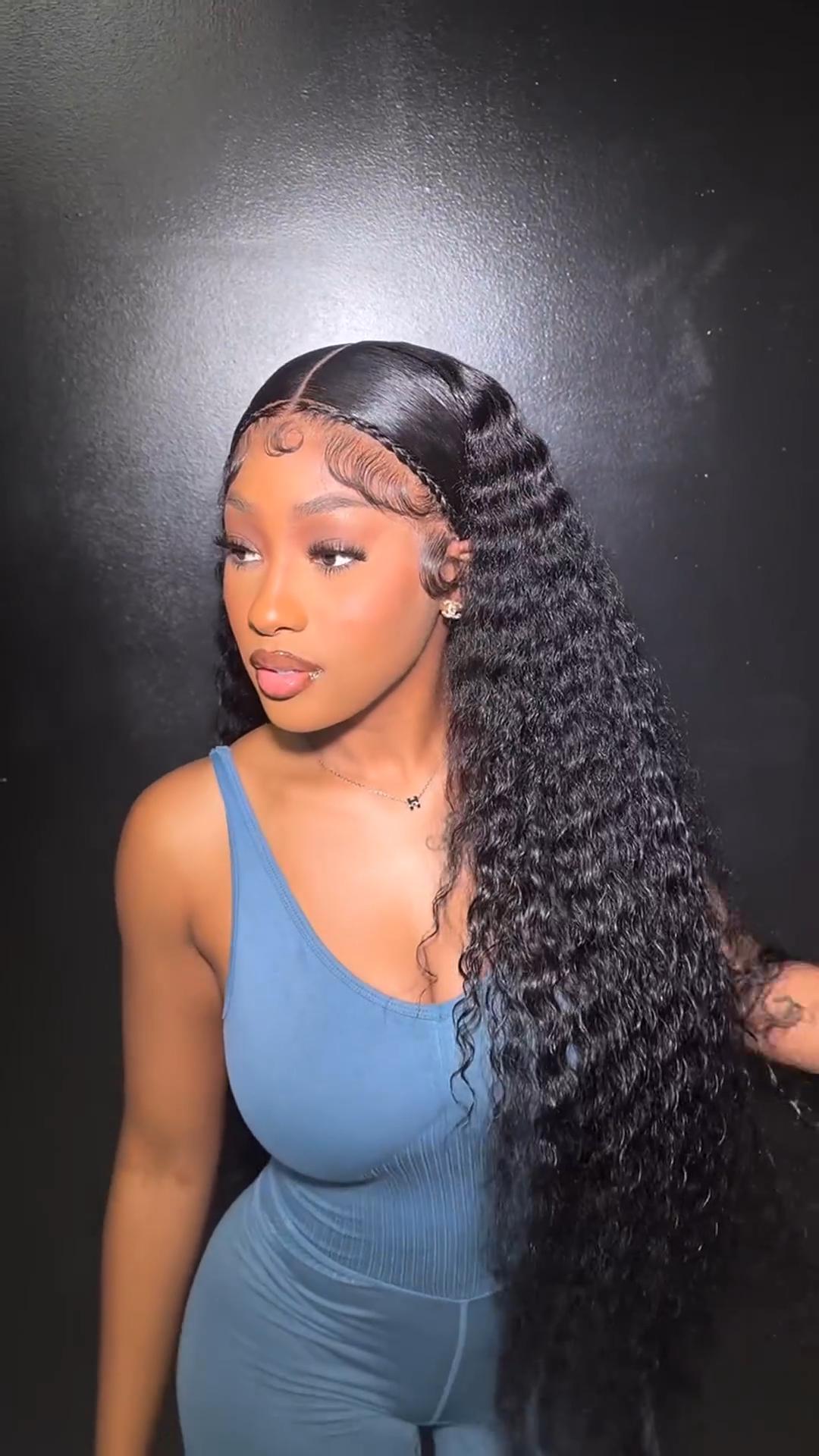 Amazon.com : Beliself 30 Inch 13x6 Deep Wave Lace Front Wigs Human