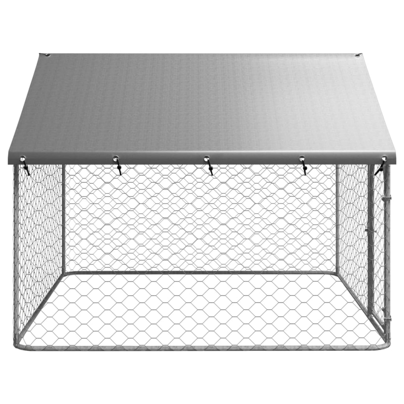 GuyAna Outdoor-Hundezwinger mit Dach 200x200x150 cm Hunde Laufstall HundezubehöR