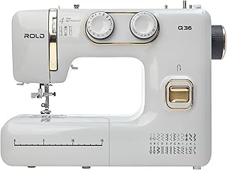 ROLD Q36 Nähmaschine mit 25 Stichen Nähen, Knopfloch, 100-Watt-Servomotor, Nadeleinfädler, Freiarm