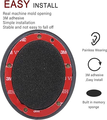 Miniatura 5 de Studio 2 - Almohadillas de repuesto para auriculares Beats Studio 2 y Studio 3 con cable e inalámbricos, almohadillas de espuma viscoelástica con