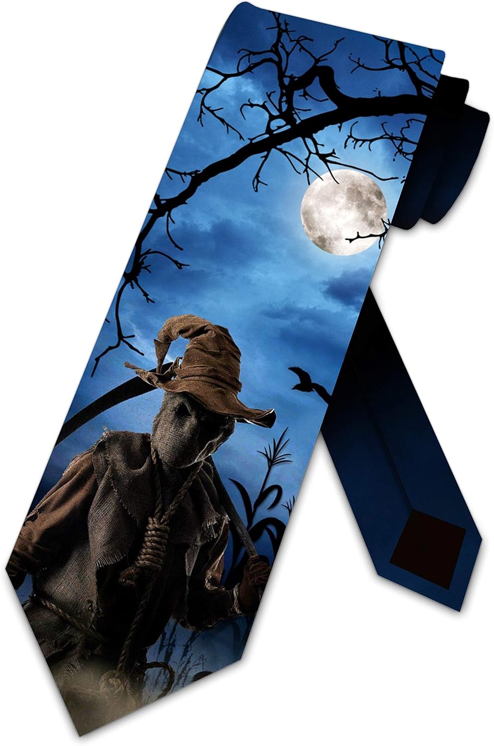 Three Rooker Scarecrow Halloween Ties Mens Novelty Horror Necktie
