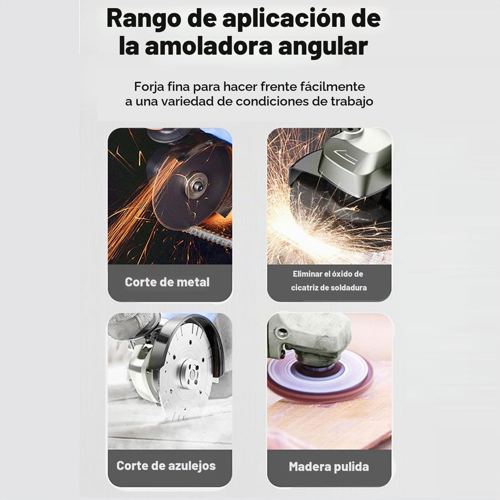 21V 125mm Amoladora Bateria, Amoladora Angular, Motor sin Escobillas