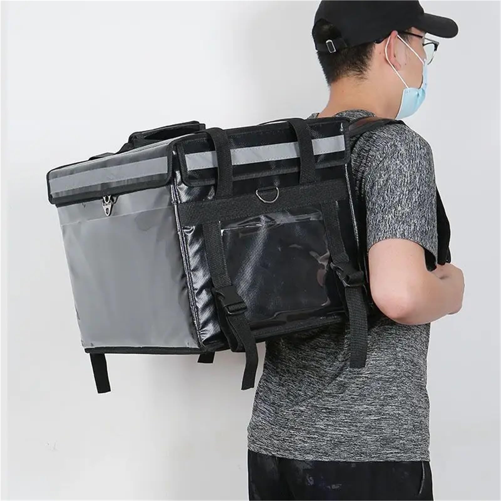 Bolsa Termica Mochila térmica de 62 l, bolsas de reparto, cabina de refrigeración aislada, armario for llevar, contenedor de reparto de alimentos, caja de reparto