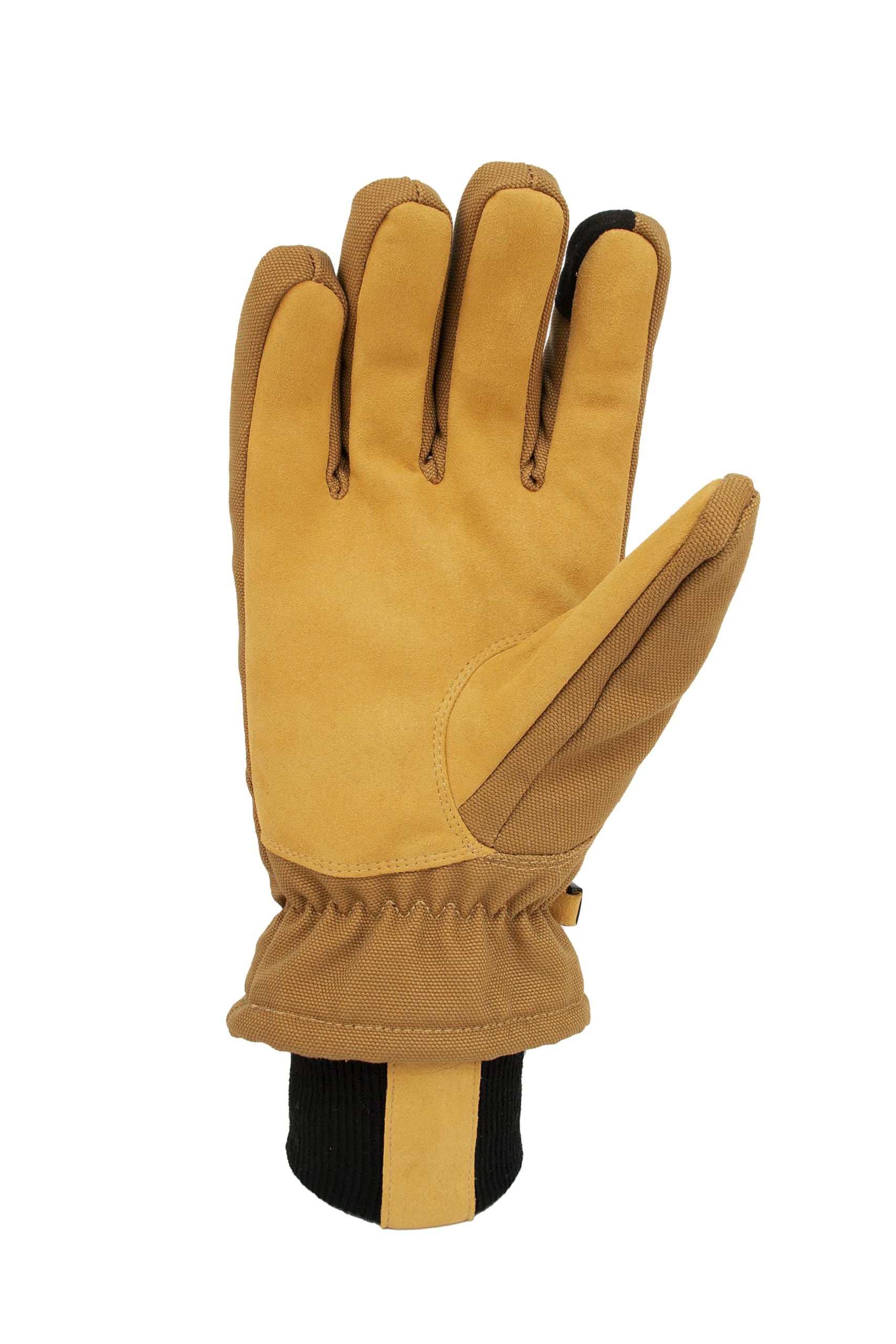 Carhartt Guante de Punto de Pato Aislado/Cuero Sintético Clima frío para Hombre