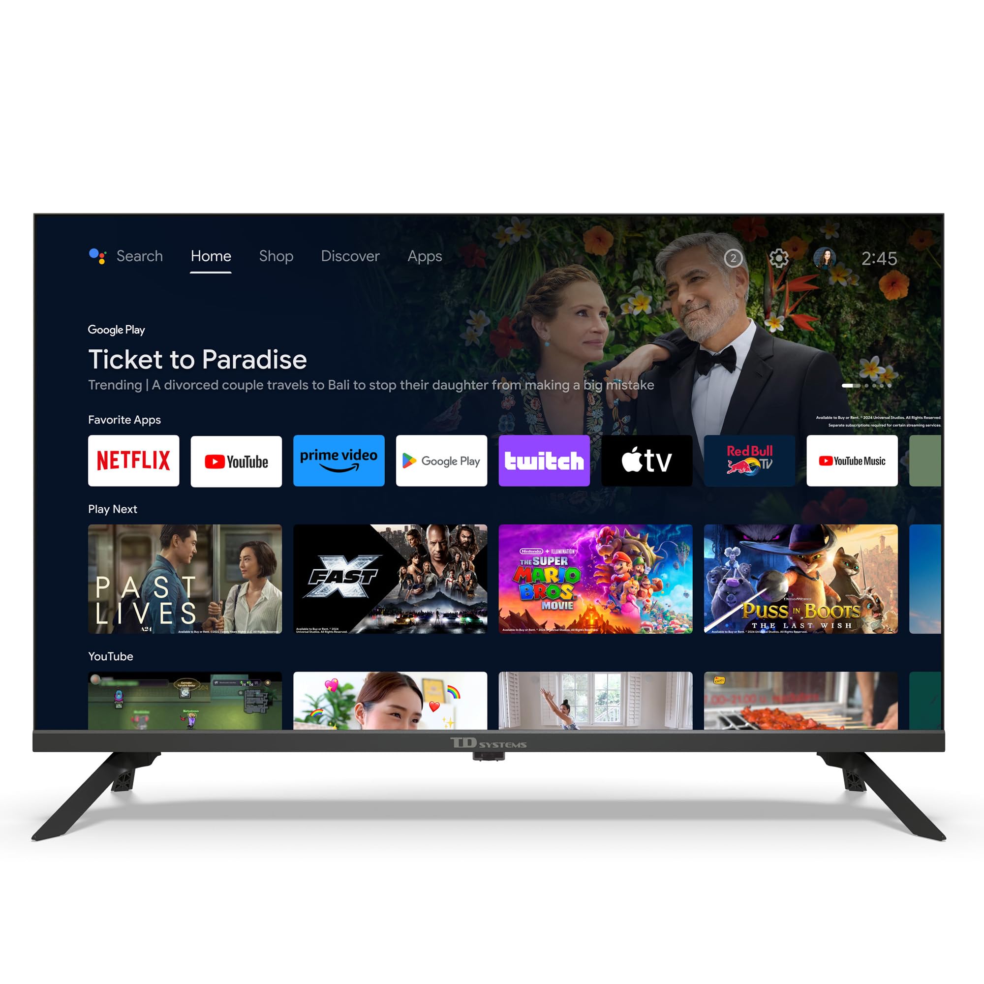 TD Systems 40 Pollici Full HD Smart TV - DTT Android 14 GTV - Dettaglio