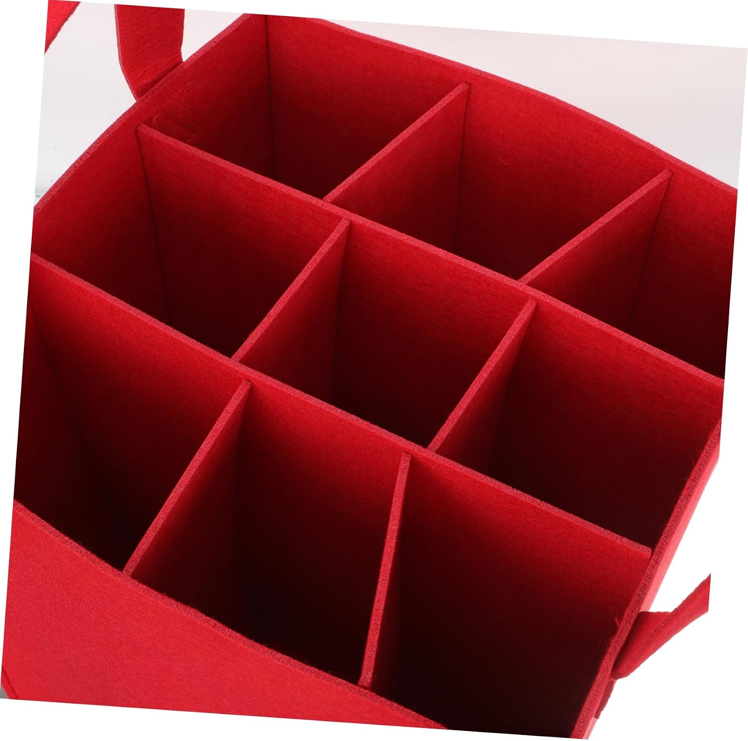 Red Wine Bag Storage Bag Reusable for Wine Bottles Divided Felt Materials Portable Decorative Bottle Capacity