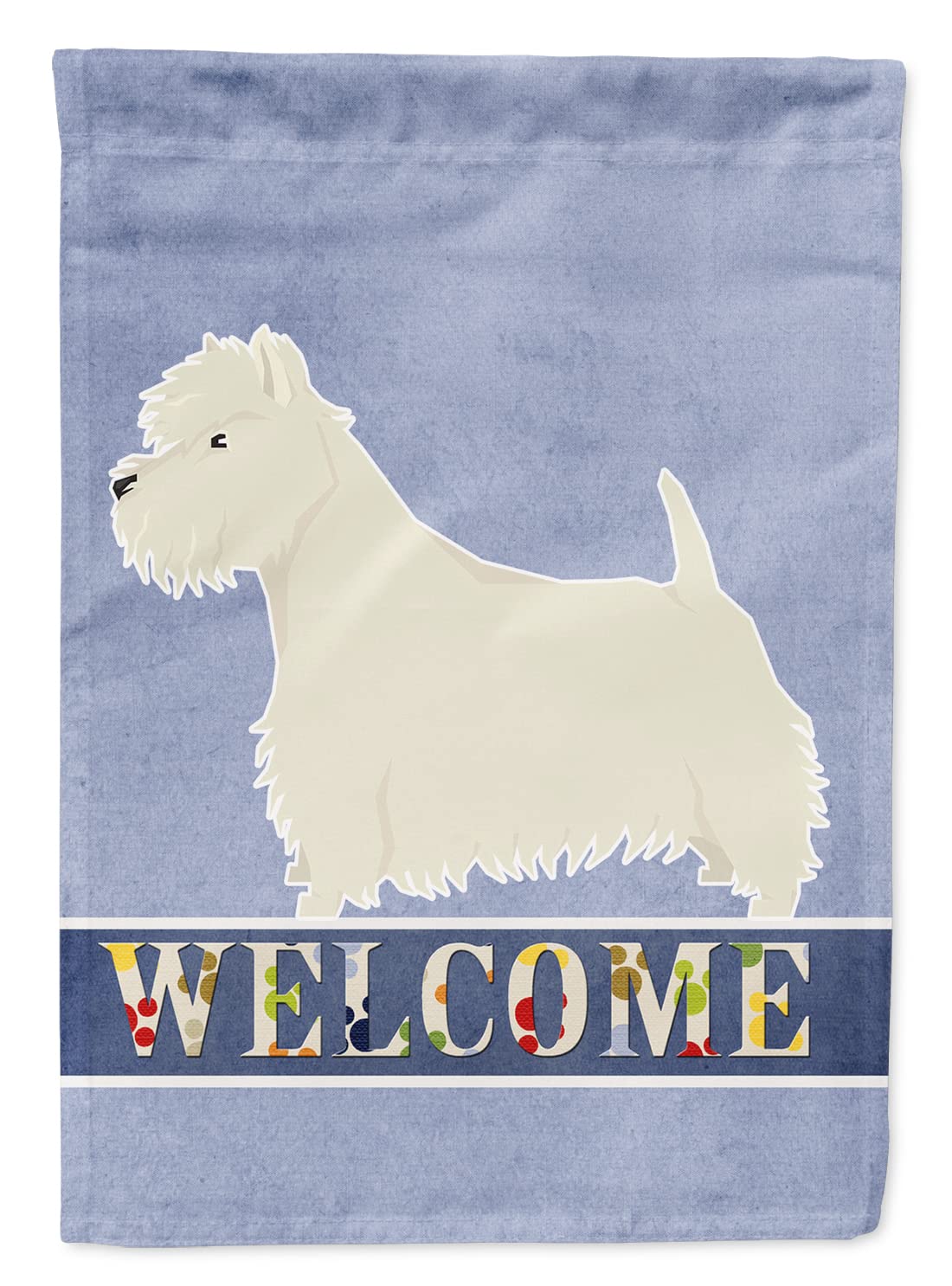 Drapeau Westie grand format multicolore en toile resistant aux intemperies