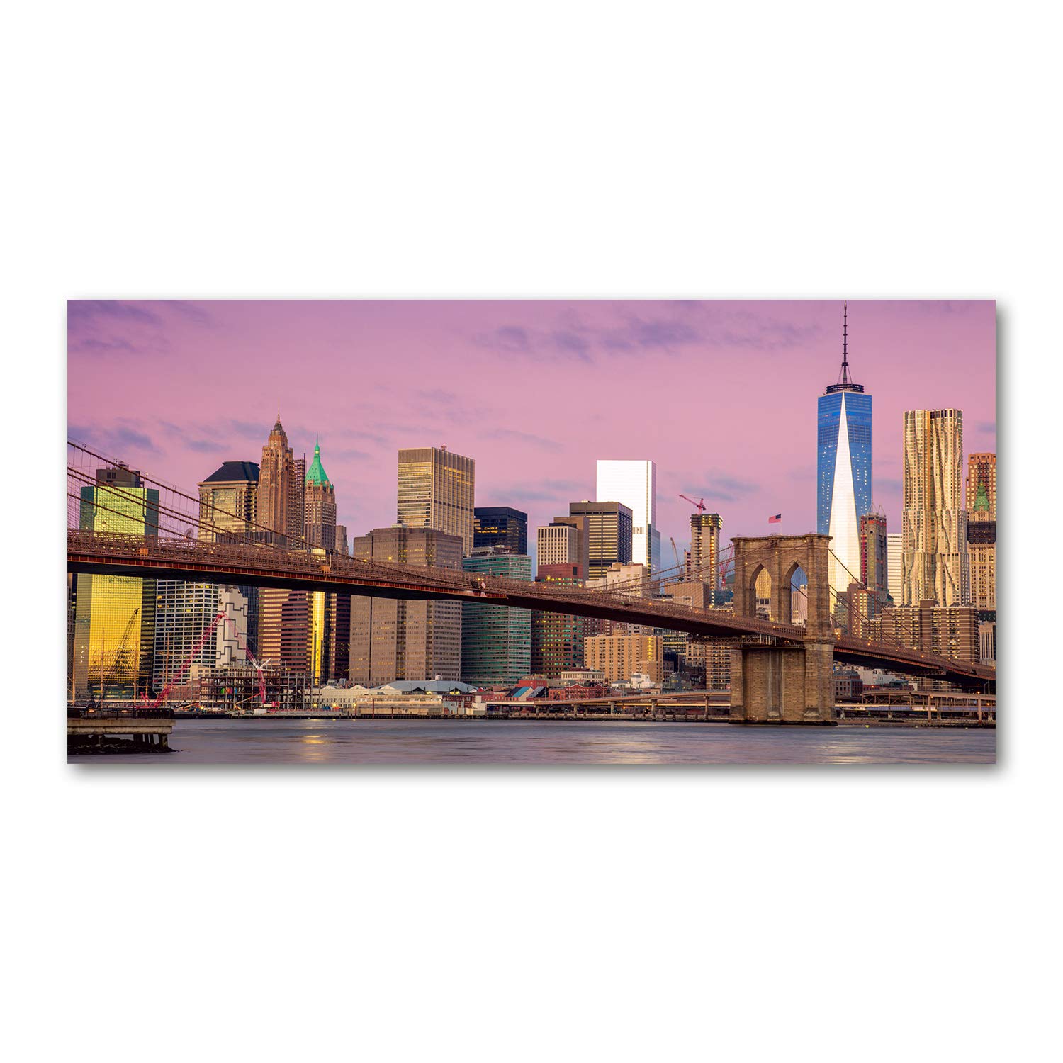 Tableau plexiglas Manhattan Nueva York Tulup 140x70 cm pour décoration murale de salon