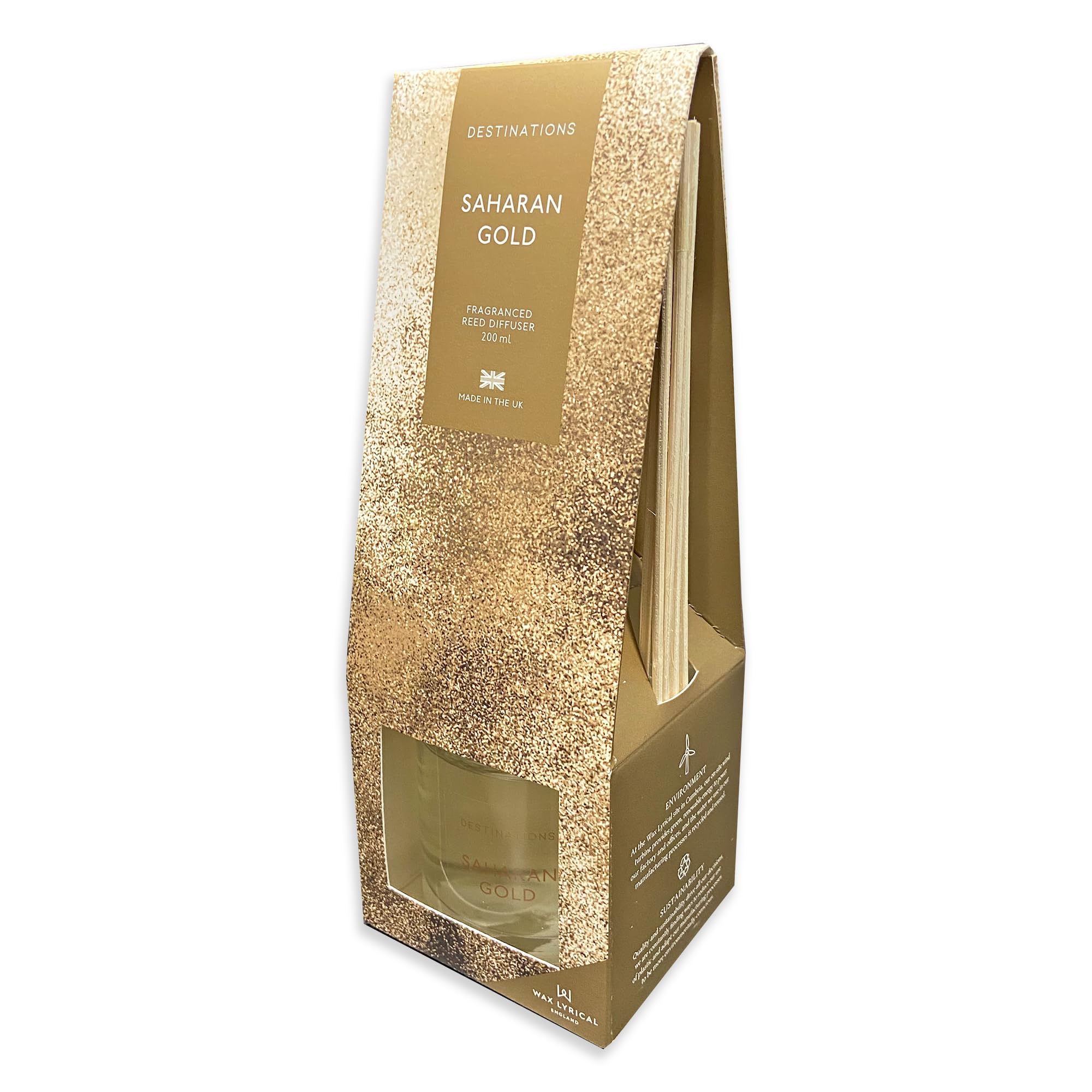 Wax Lyrical Gold Scented Reed Diffuser Frankincense & Myrrh 200Ml