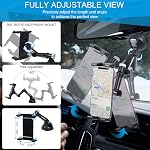 kelofam 5 in 1 car Phone Holder, car Dashboard Windshield Phone Mount, Suitable for iPhone15 14 iPhone13 promax, Samsung Z Fold 5 4, All Smartphones