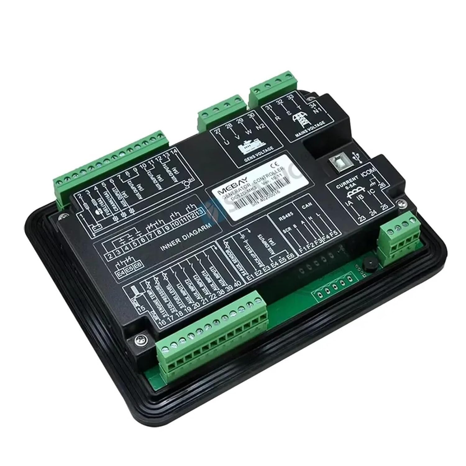 DC50D DC52D MK3 Diesel Gasoline Generator Control Module Controller Panel USB Ports Replace HGM6110N HGM6120N(DC50D MK3)