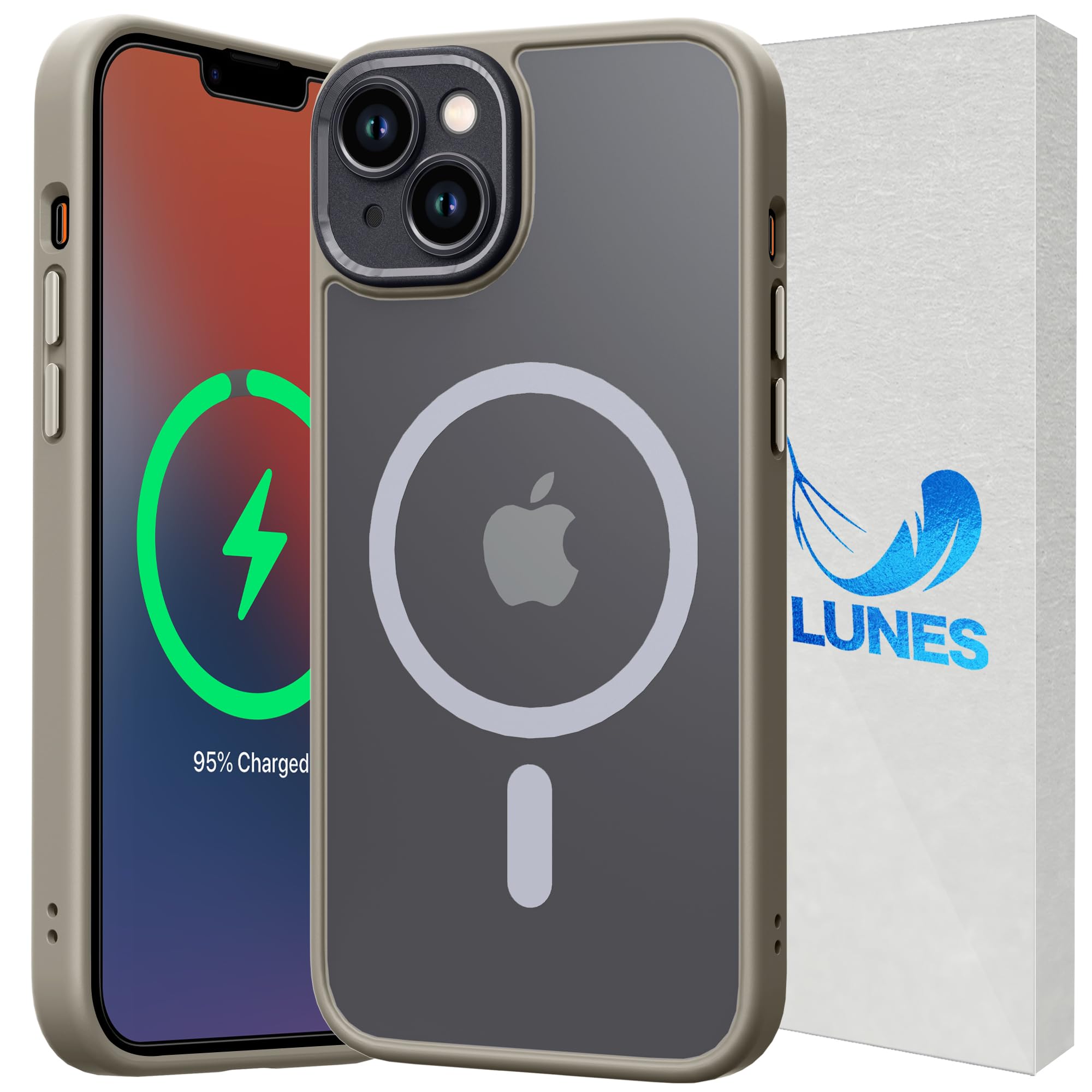 Amazon.co.jp: LUNES iPhone 14 ケース Magsafe対応 アイフォン14