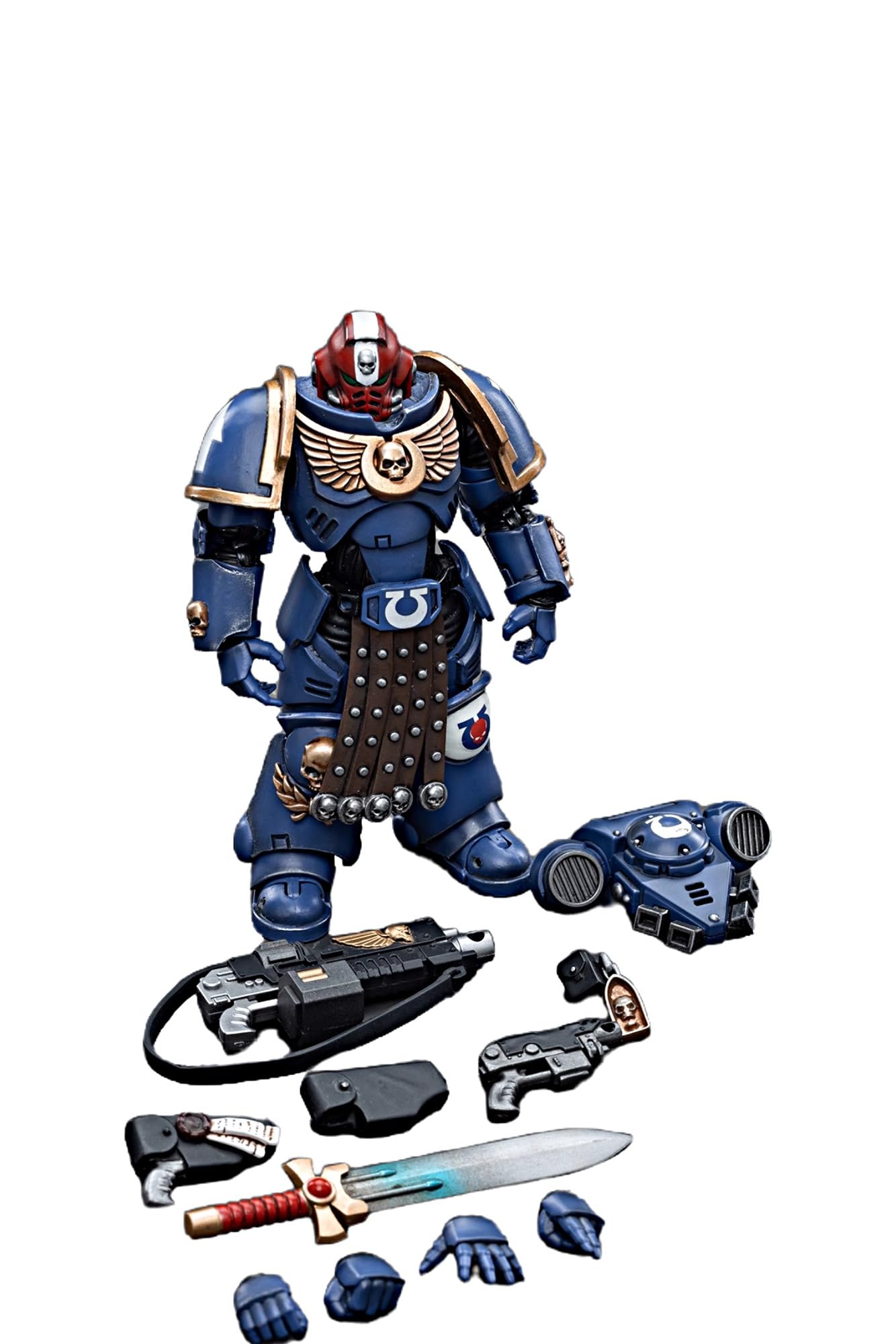 JOYTOY Warhammer 40K 1/18 Action Figure Ultramarines Intercessore Veterano Sergente Fratello Aeontas Modello da Collezione