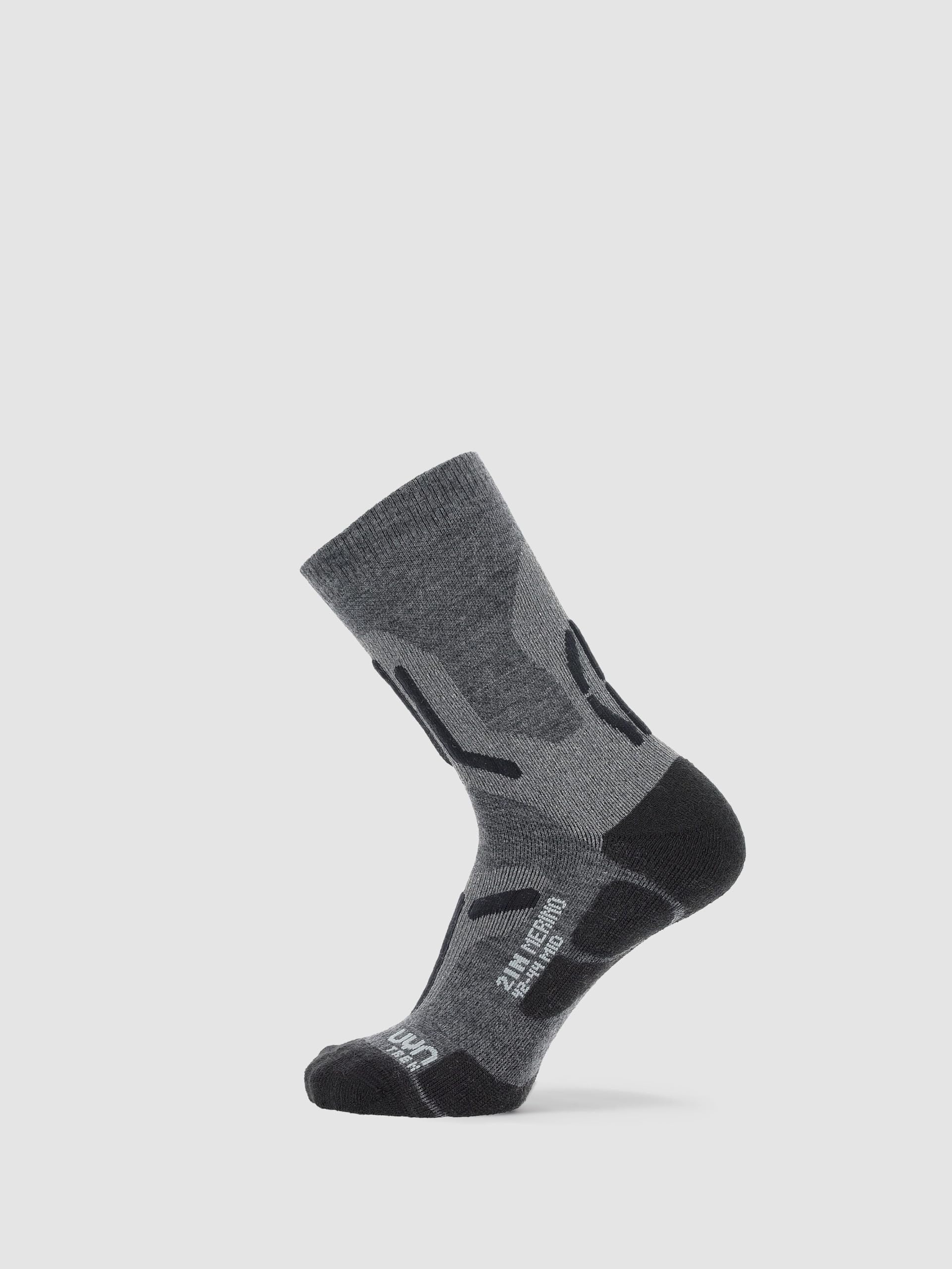 UYN S100237 TREKKING 2IN MERINO MID Socks Men's Medium grey/black 41