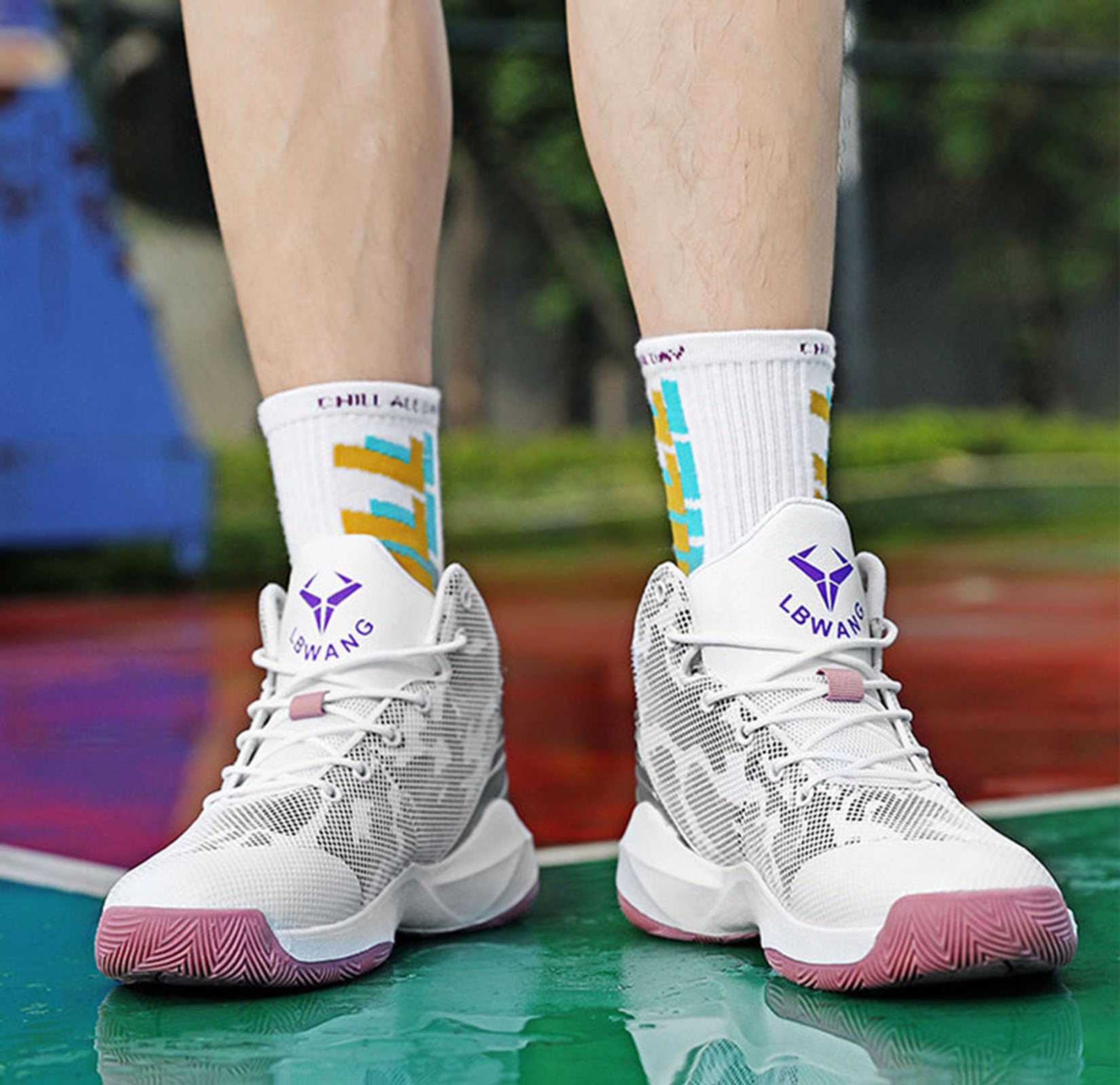 Zewnętrzne Męskie Buty Do Koszykówki Męskie Męskie Buty Sportowe Miękkie Buty Do Biegania(37 EU, Z02)