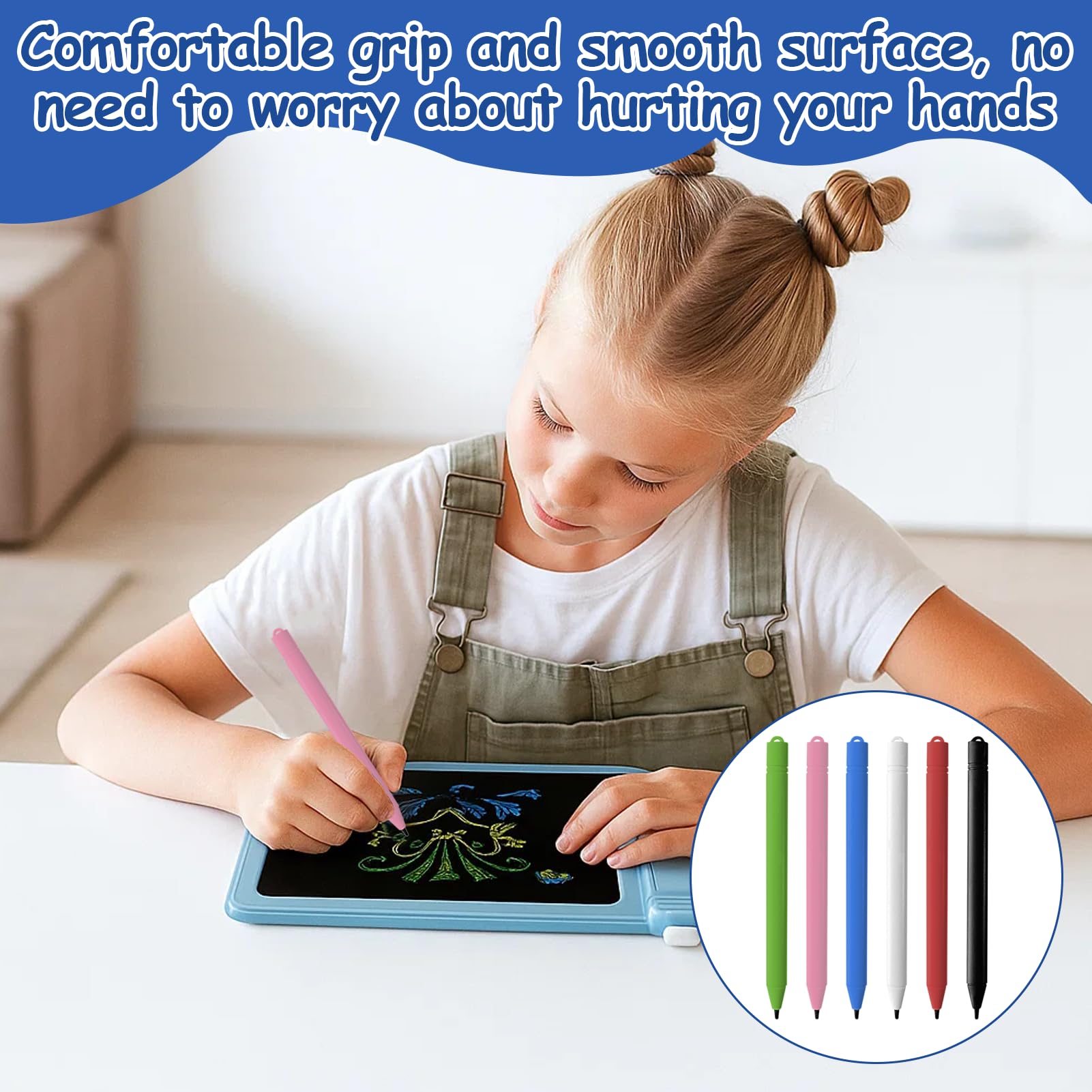 Stylos de Rechange pour Tableau d'écriture LCD, Stylet Tablette pour Dessin, Lot de 6