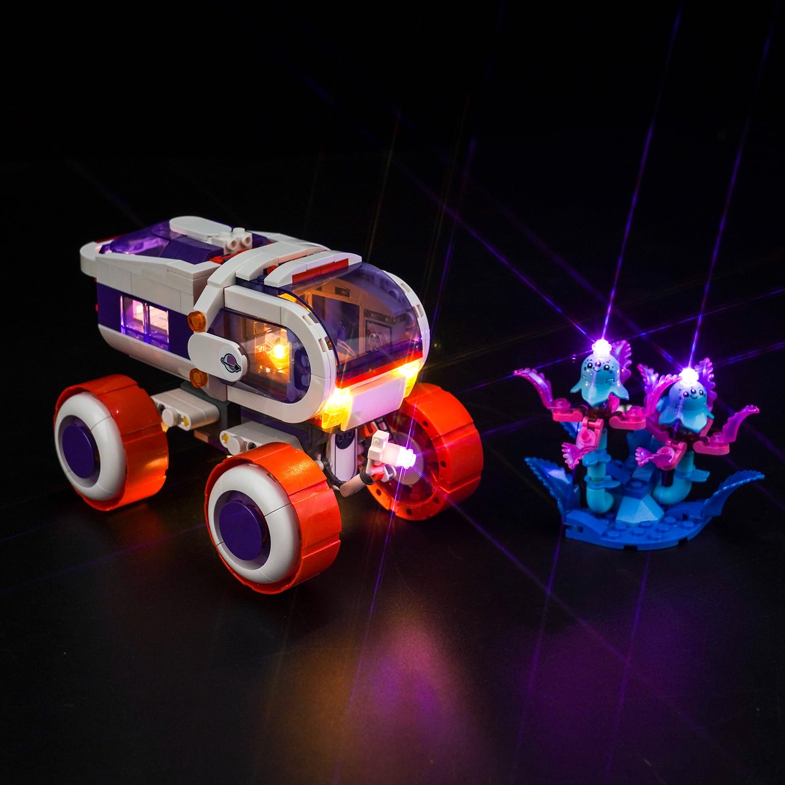 BrickBling DIY LEGO Light Kit for 42602 Space Research Rover, Purple, Copper Line, 100 LEDs, Multicolor, Energy Efficient - Image 2