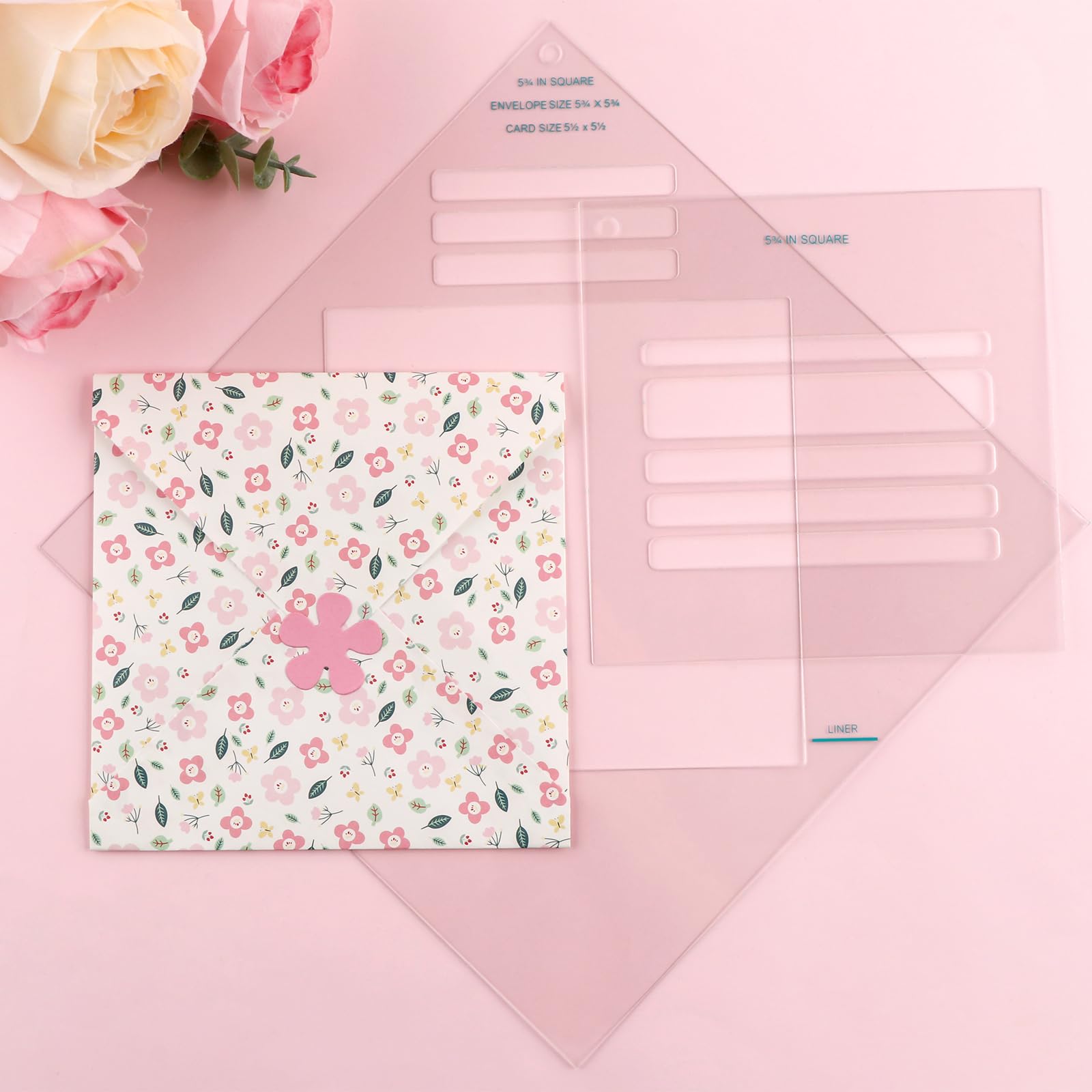 House Of Toys 25 Tarjetas Y Sobres Blancos De 7 X 7, 7 X 7 Pulgadas