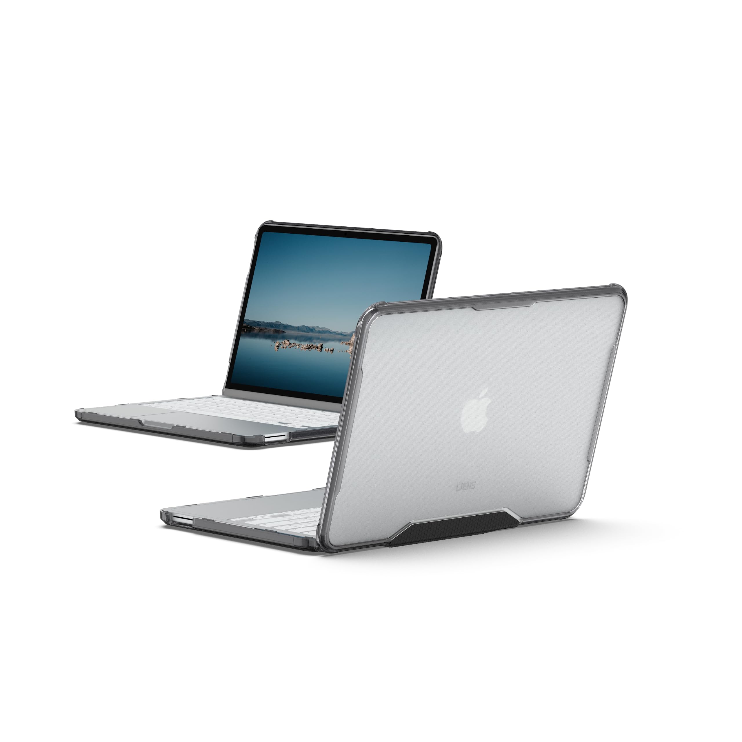 URBAN ARMOR GEAR Plyo Custodia per Apple MacBook Neo - Ice (trasparente) | Tutte le porte sono accessibili | Resistente alle cadute secondo gli standard militari statunitensi