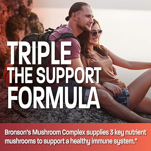 Miniatura 4 de Complejo triple de hongos - Maitake - Reishi - Shiitake - Potente antioxidante y refuerzo del sistema inmunológico - Complejo de hongos de espectro