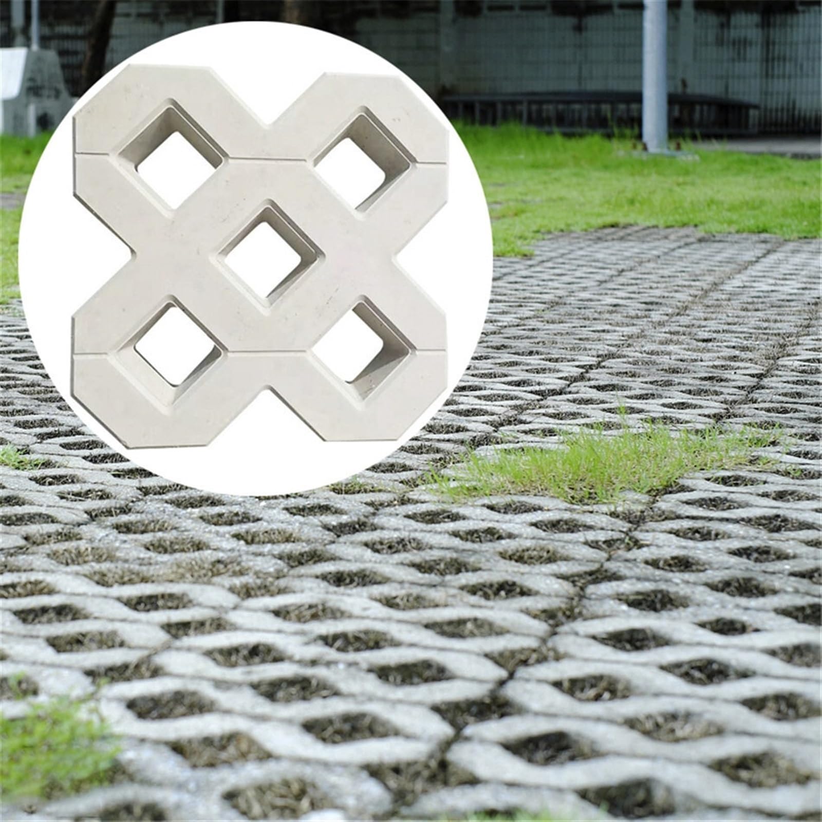 Forma do brukowania, DIY kwadratowa ścieżka ogrodowa betonowa plastikowa forma do cegieł brukowanie chodnik z propylenu budynki ogrodowe akcesoria forma do brukowania DIY