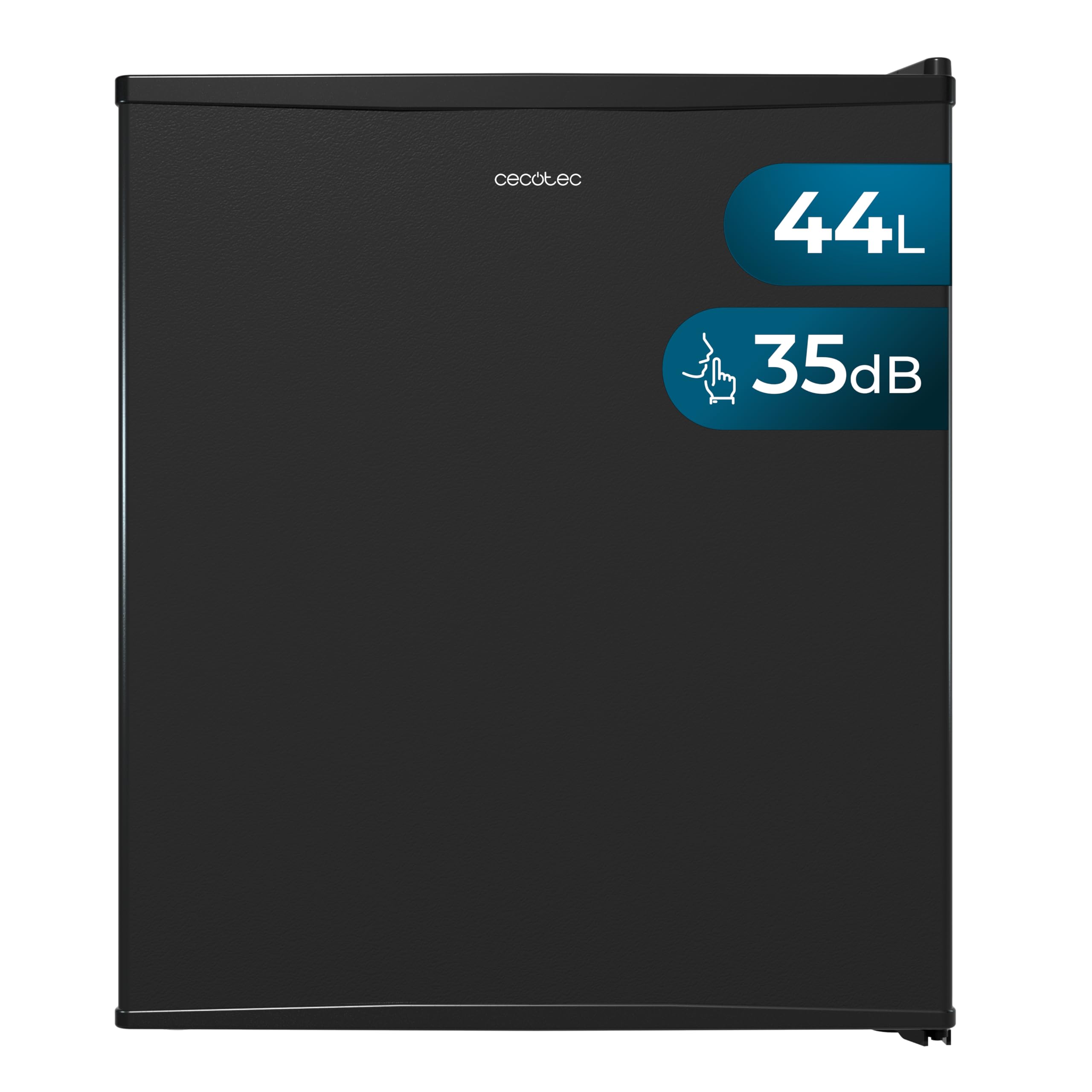 Cecotec Nevera Mini Bar Termoeléctrica de 44L Bolero CoolMarket BC SD 47 Black. 51,5cm de Alto y 43 de Ancho, Bajo Consumo, Bandeja de Vidrio, Control Mecánico, Luz LED Interior, Termostato Manual