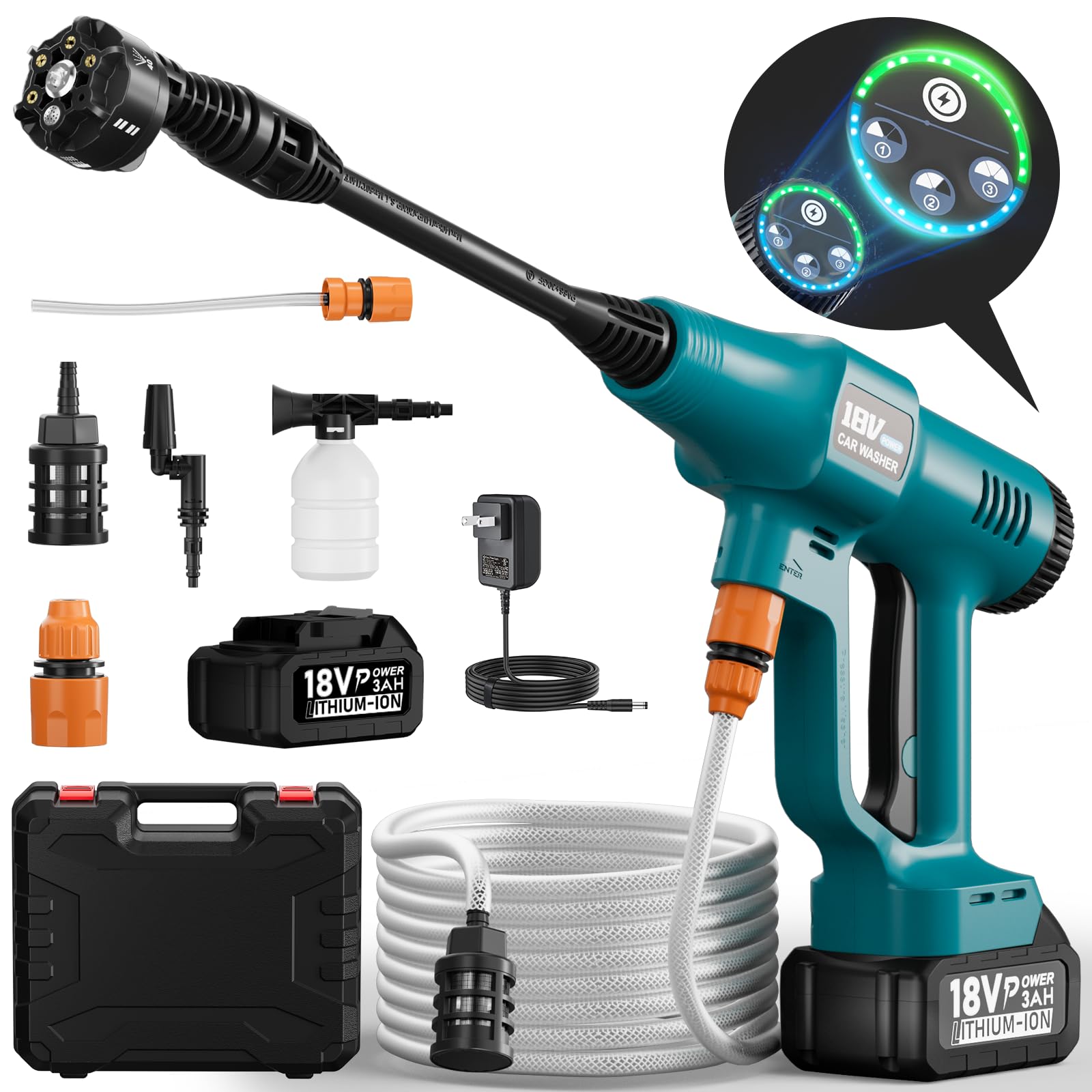 高圧洗浄機 コードレス 充電式 家庭用 大容量バッテリー マキタ互換バッテリー Amazon | 高圧洗浄機 コードレス 充電式 大容量バッテリ 家庭用