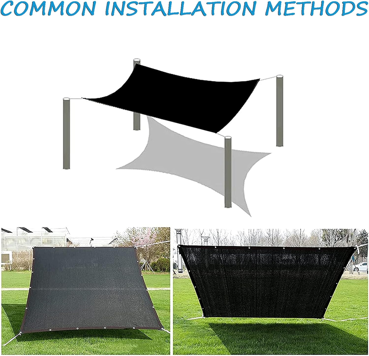 Shade Netting UV Resistant 8-Pin Encryption, Shade Screen Tear-Resistant, Shade Cloth Breathable, for Plants Flowers Pet Kennels Patio Outdoor