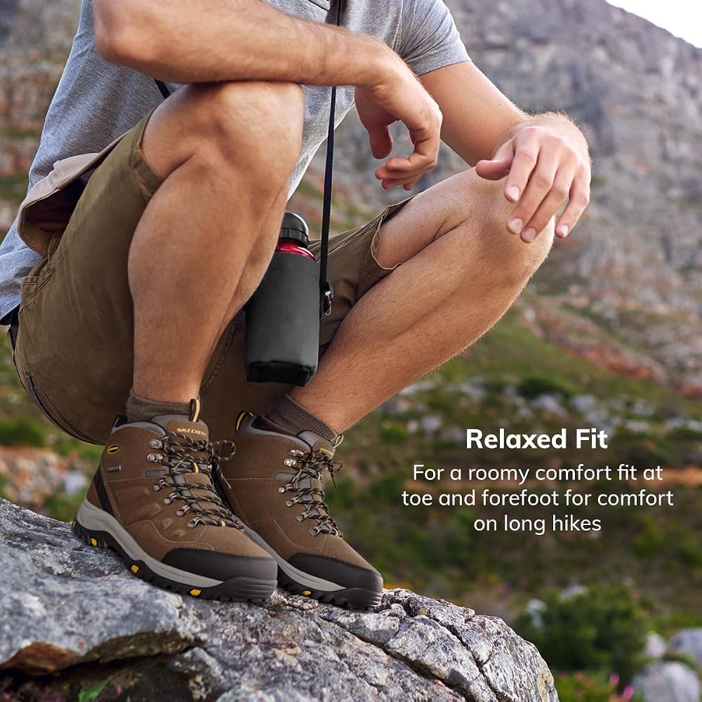 Skechers Men's USA Relment- Pelmo Lace Up Waterproof Boot